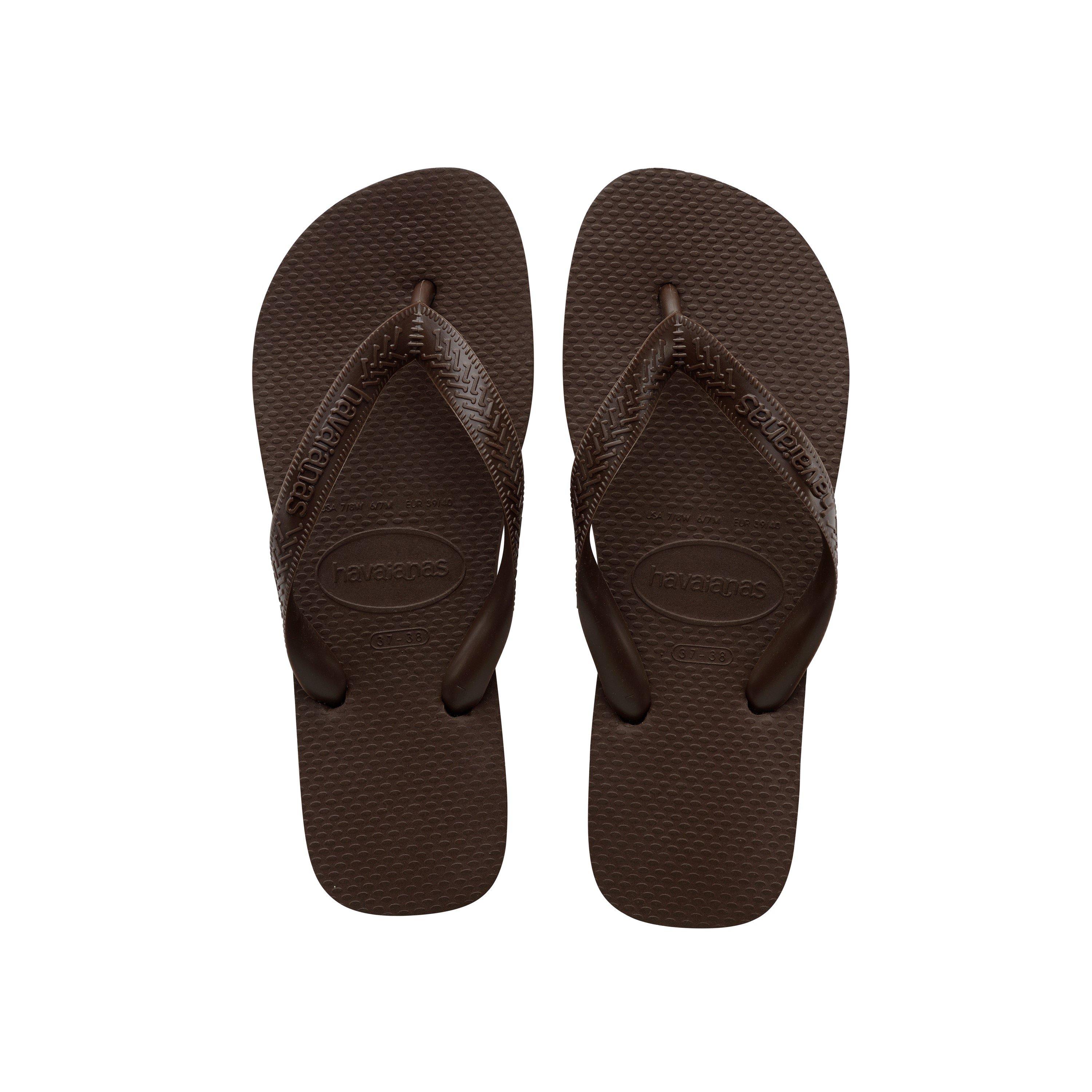 Dark Brown - Havaianas - Hav. Top Dark Brown 33/34 Flip Flops Unisex Kids - 3