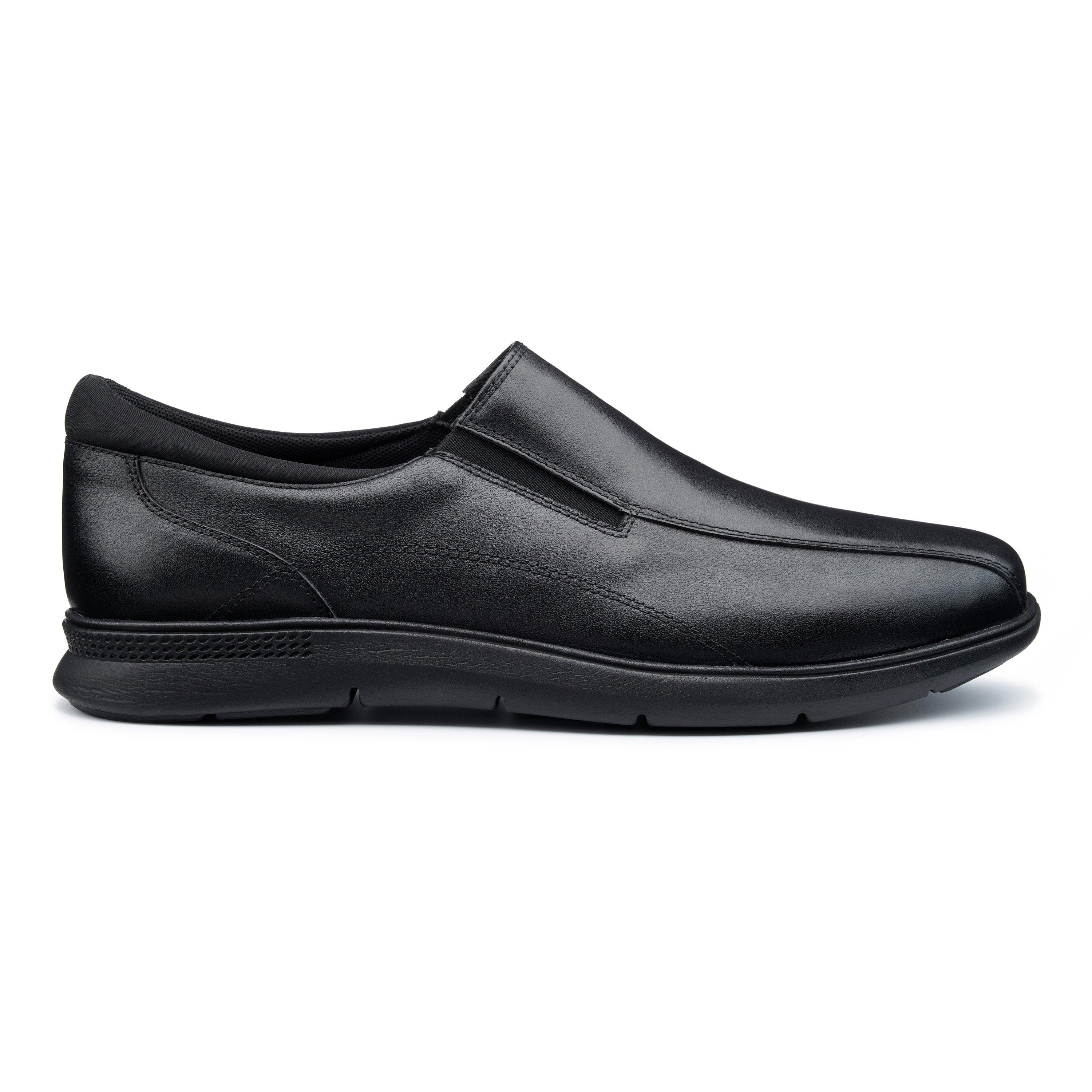 Black - Hotter - Xavier Wide Mens Shoes - 1