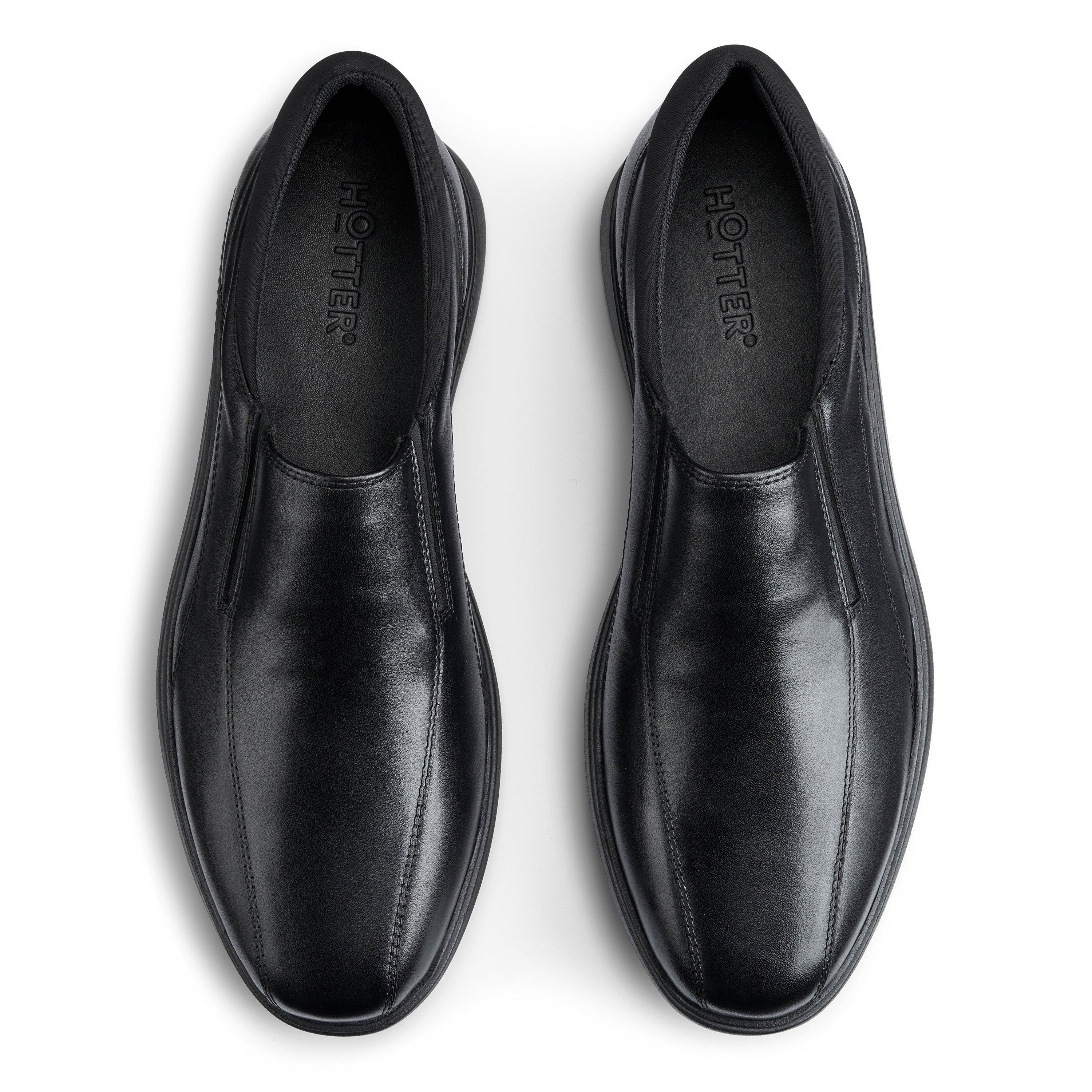 Black - Hotter - Xavier Wide Mens Shoes - 3