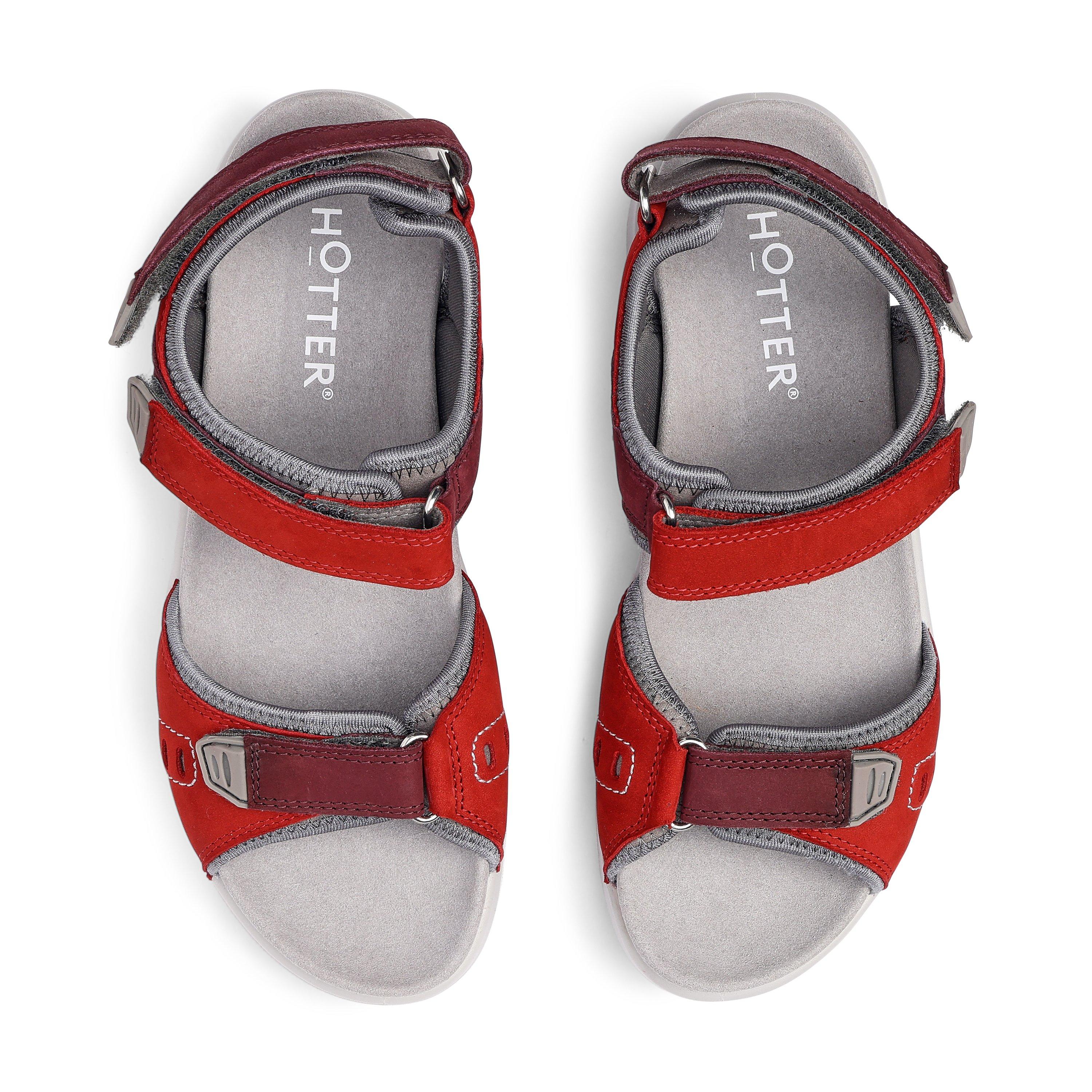 Salsa-Maroon - Hotter - Walk II Womens Active Sandals - 3