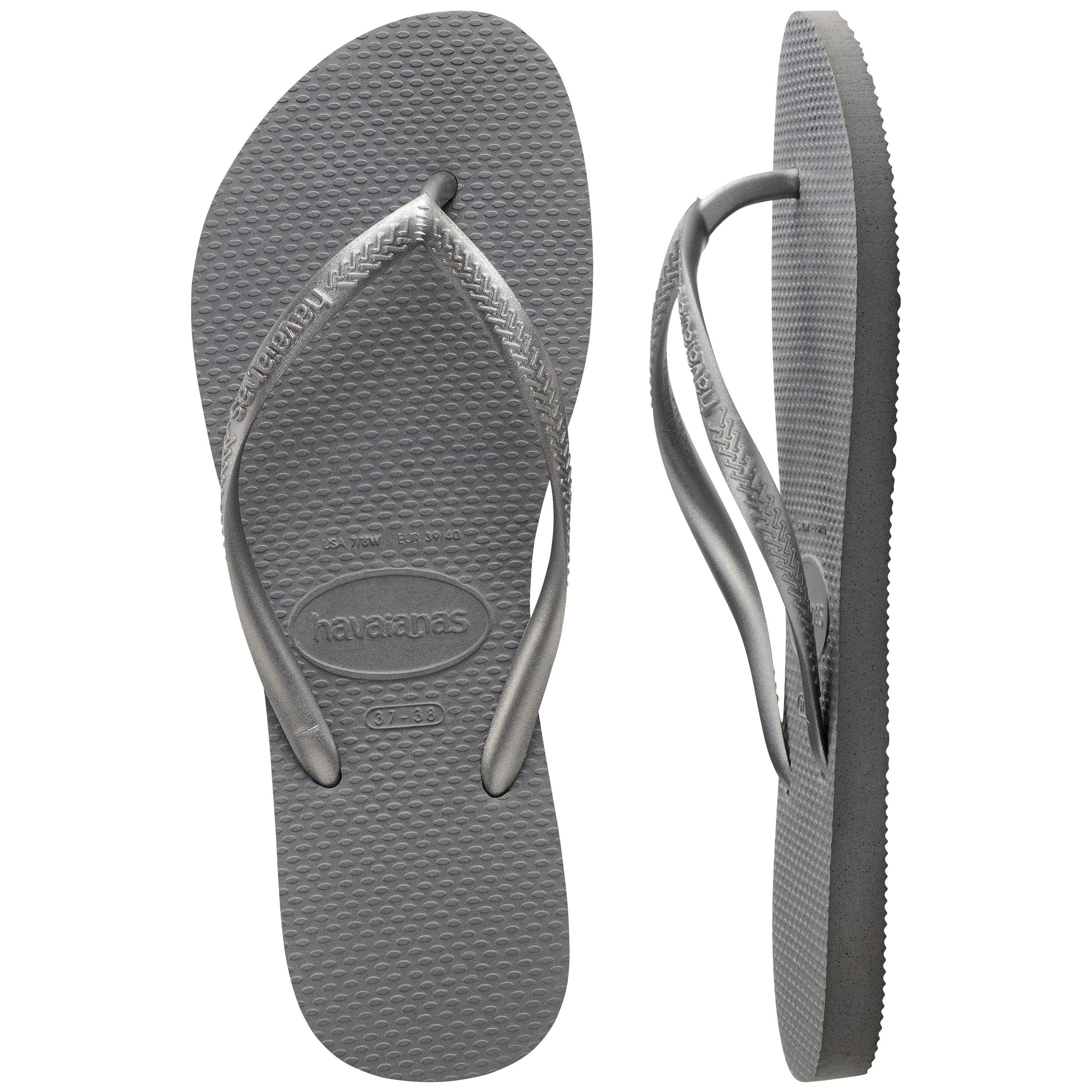 Steel Grey - Havaianas - Hav. Slim Steel Grey 23/24 Flip Flops Unisex Kids - 3