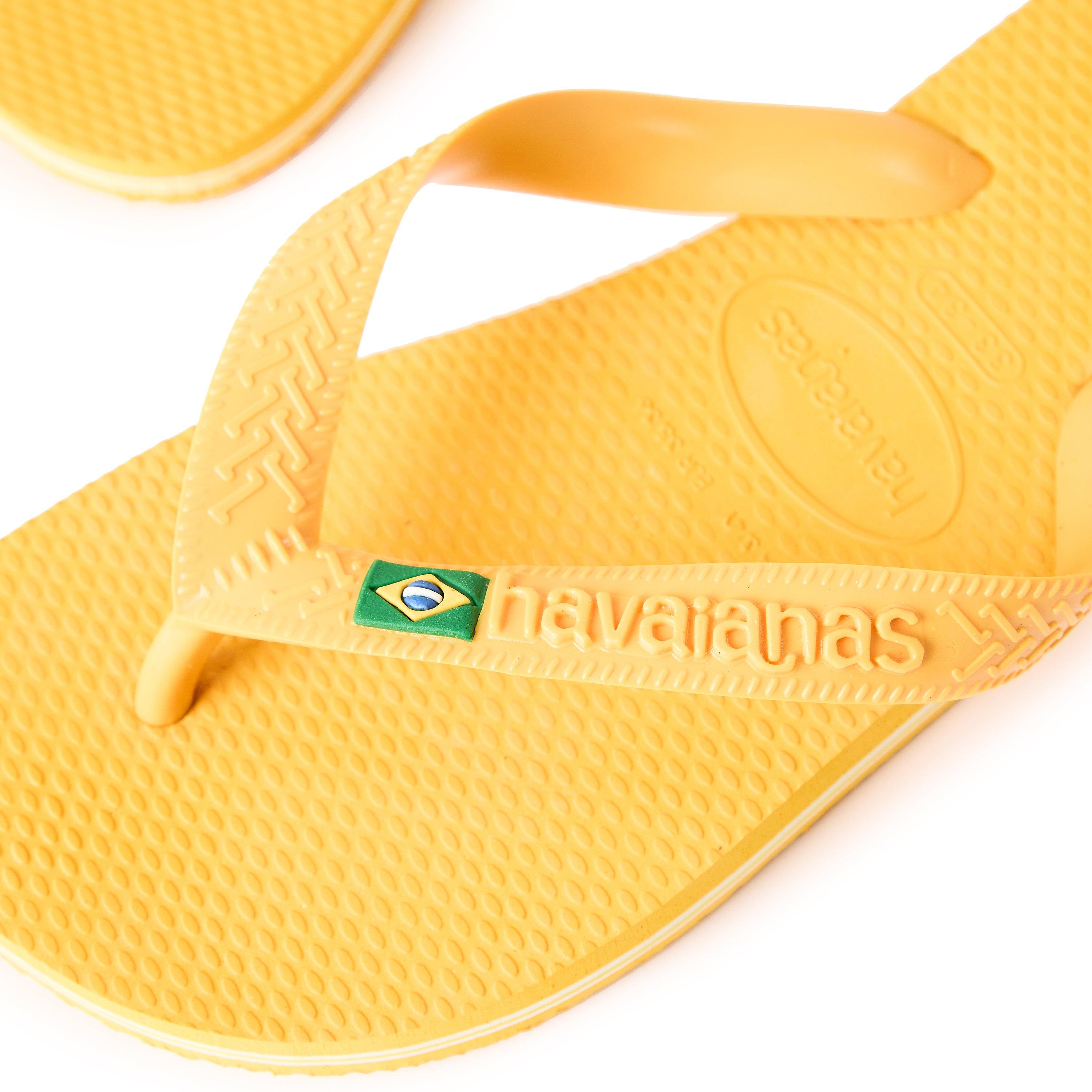 Pop Yellow - Havaianas - Hav. Brasil Pop Yellow 33/34 Flip Flops Unisex Kids - 3