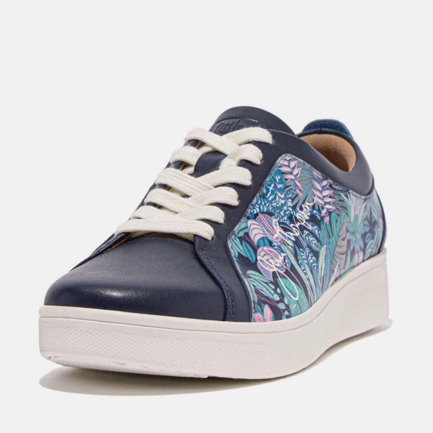 Blue - Fitflop - Rally x Jim Thompson Leather Trainers - 2