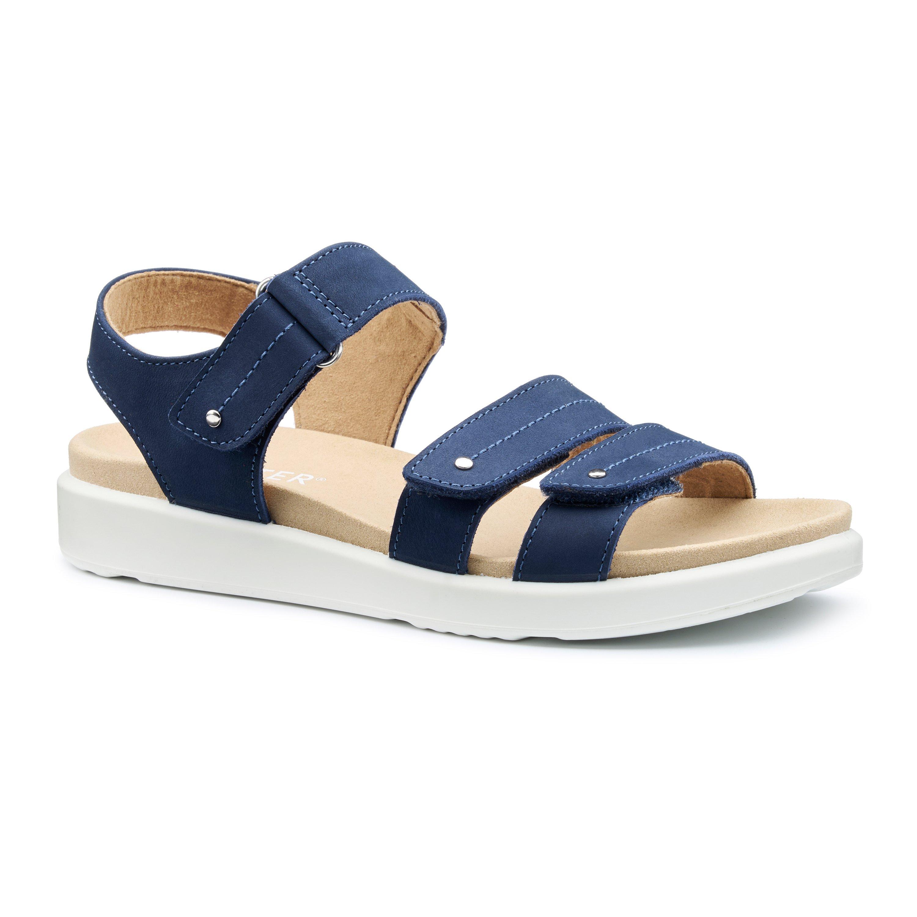 French Navy - Hotter - Venice Wide Womens Sandals - 2