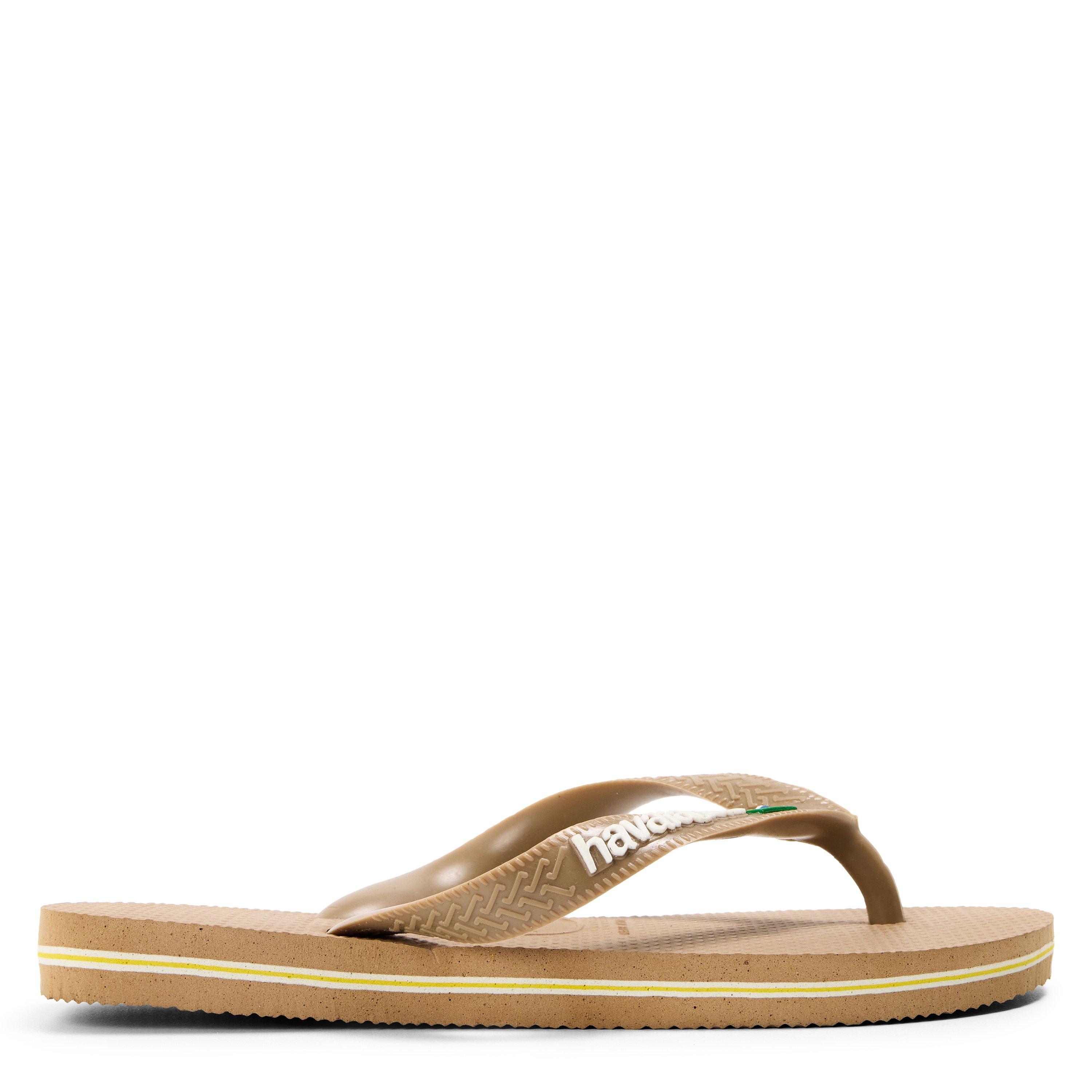 Rose Gold - Havaianas - Unisex Kids Hav Brasil Logo Rose Gold Flip Flops - 1