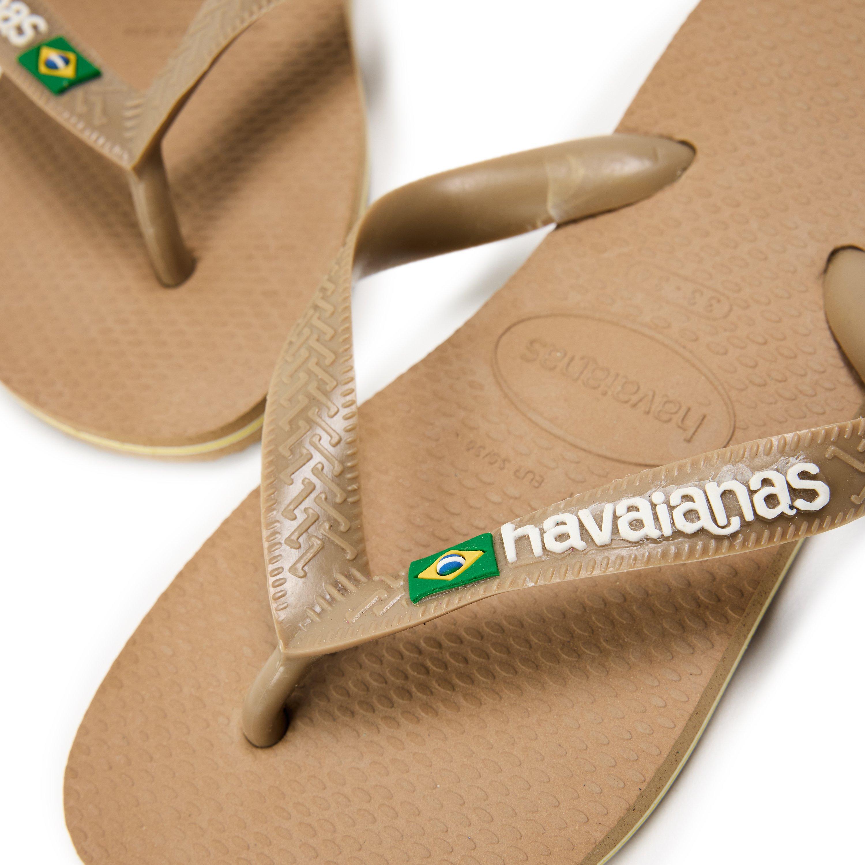 Roségoud - Havaianas - Hav. Brasil Logo Rose Gold 33/34 Flip Flops Unisex Kids - 3