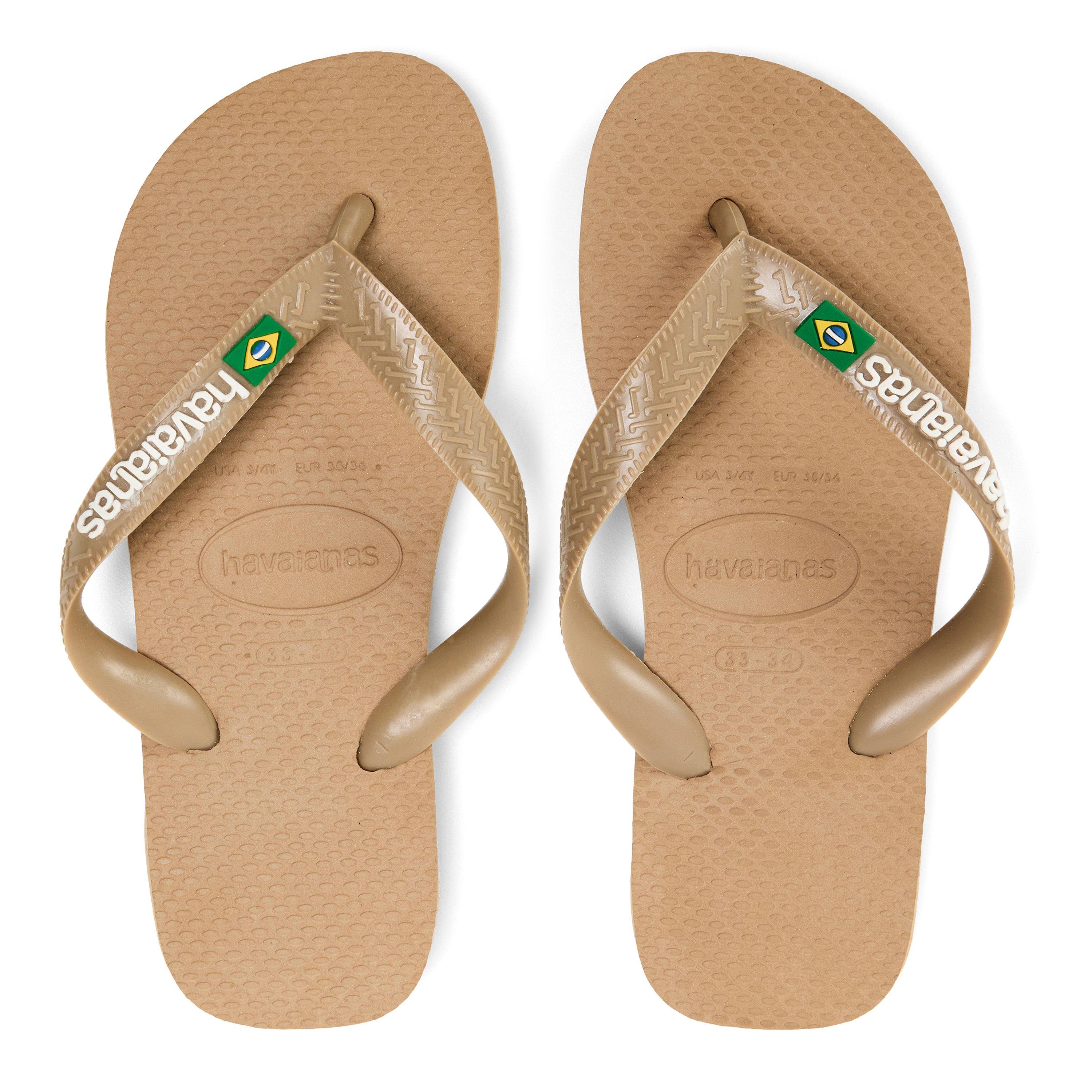 Roségoud - Havaianas - Hav. Brasil Logo Rose Gold 33/34 Flip Flops Unisex Kids - 4