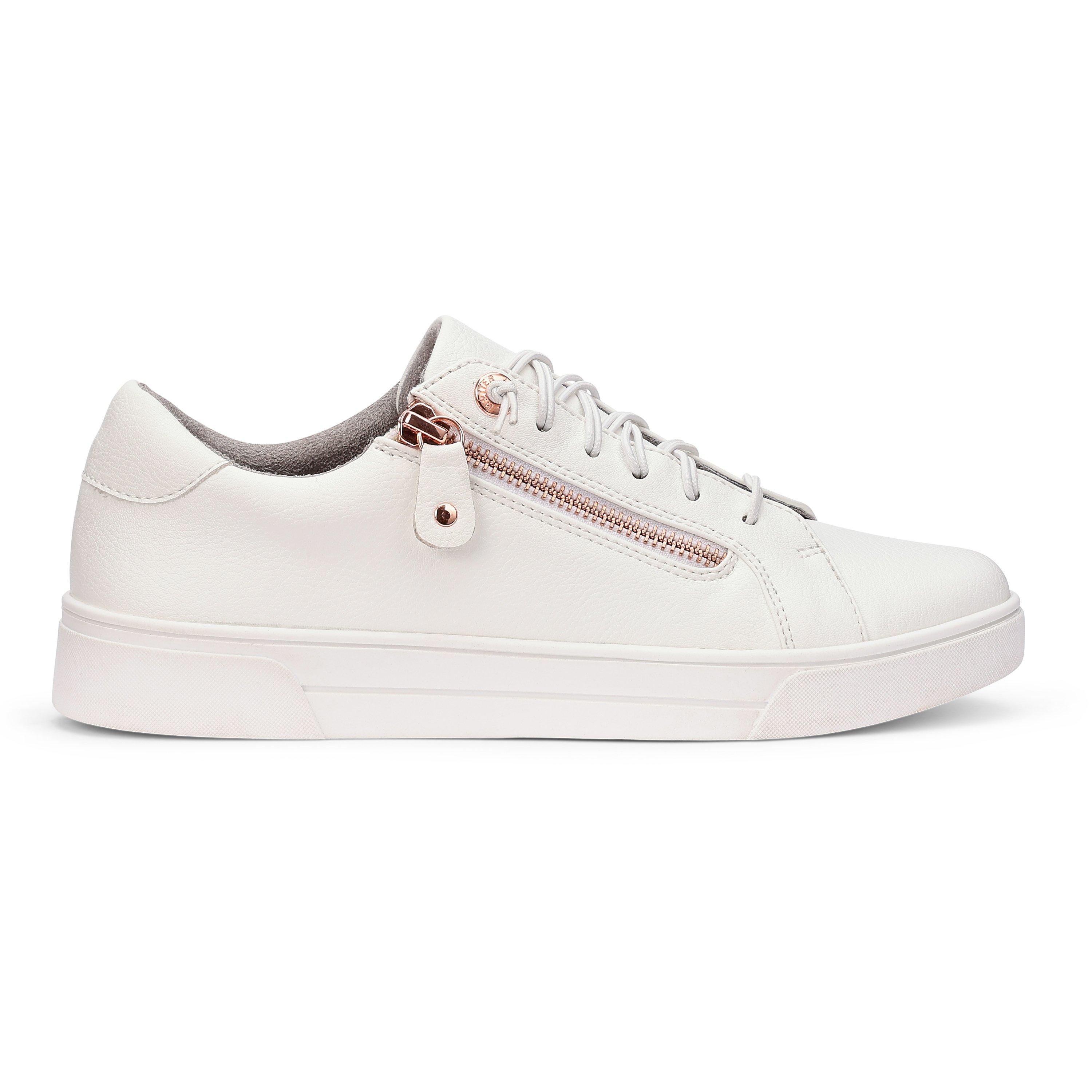 White - Hotter - Leonie Womens Trainers - 1