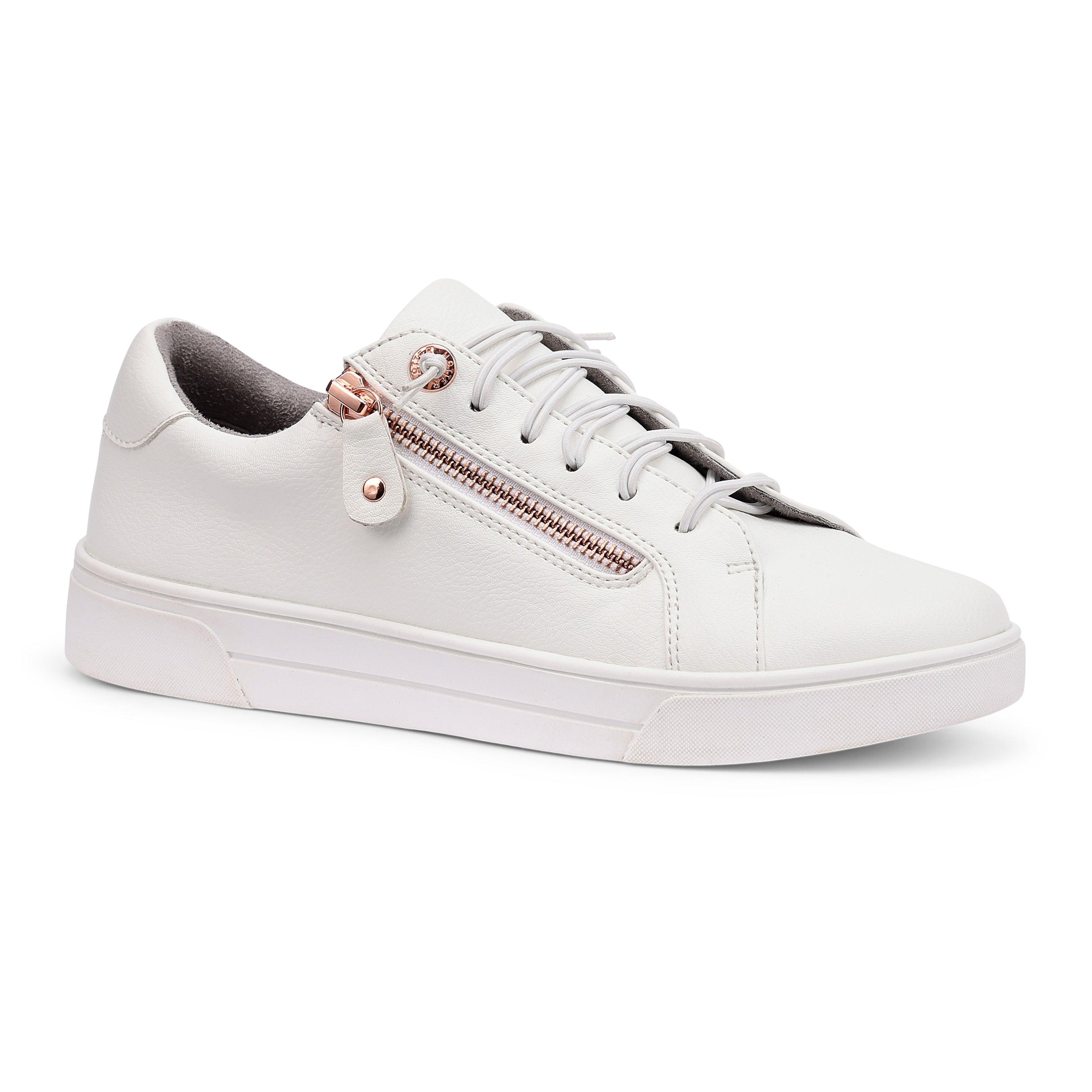 White - Hotter - Leonie Womens Trainers - 2
