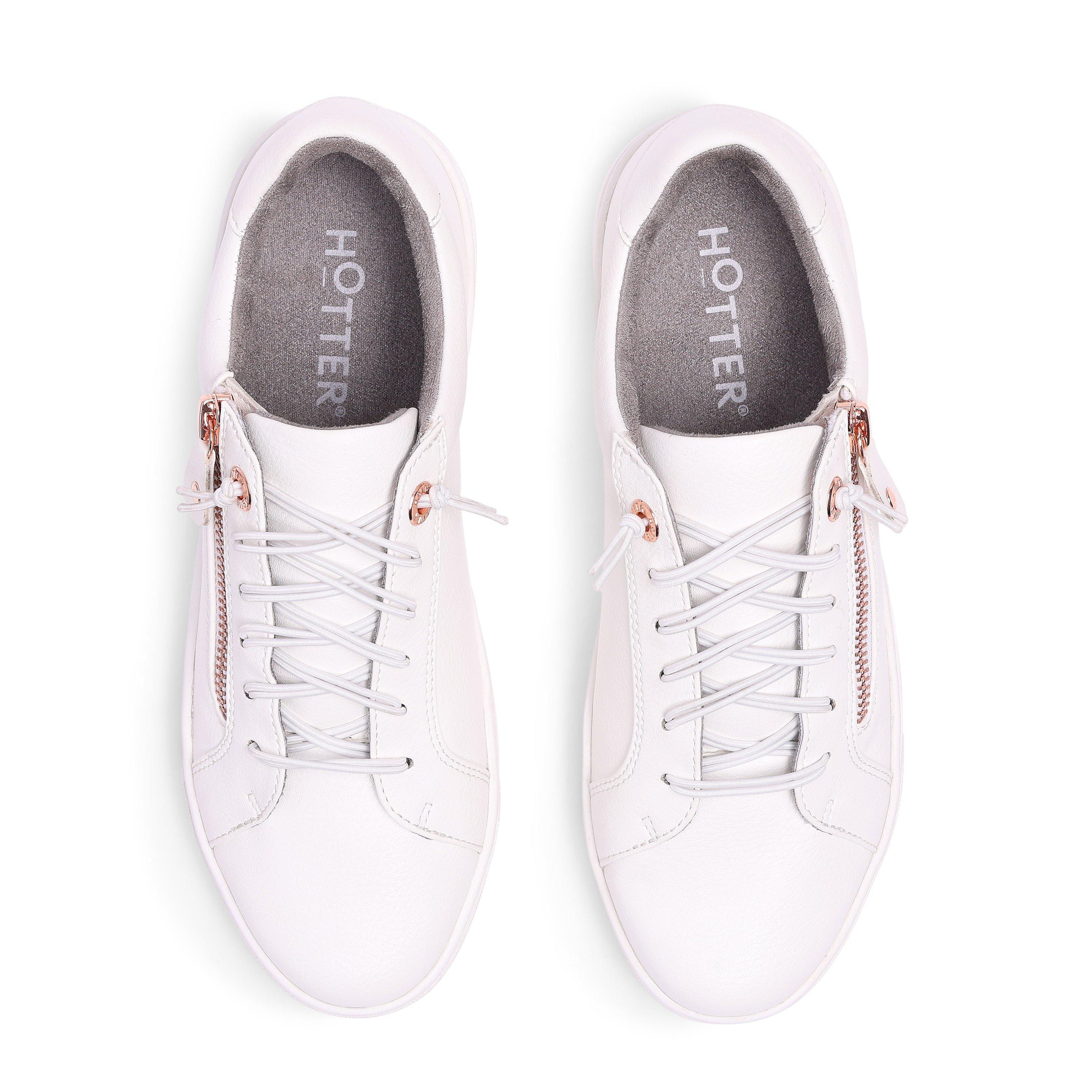 White - Hotter - Leonie Womens Trainers - 3