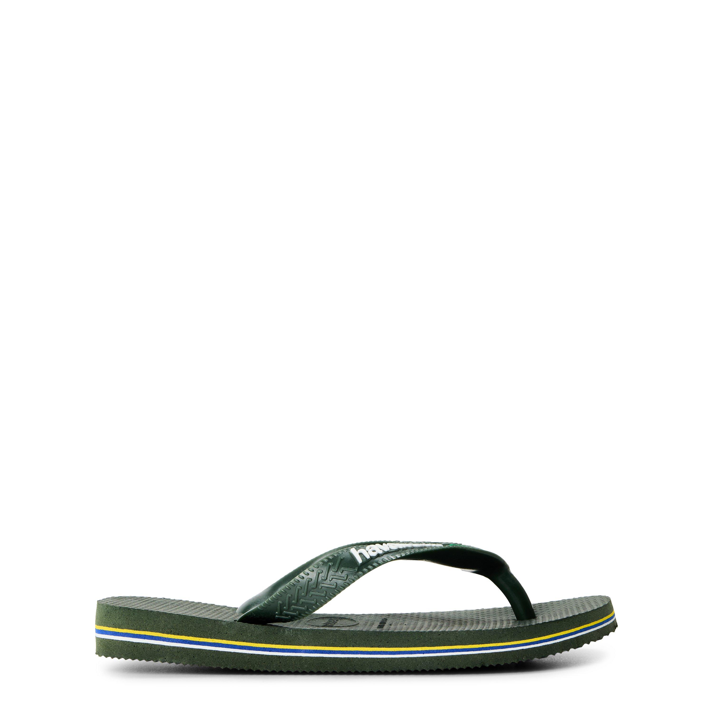 Green Olive - Havaianas - Hav. Brasil Logo Green Olive 29/30 Flip Flops Unisex Kids - 1