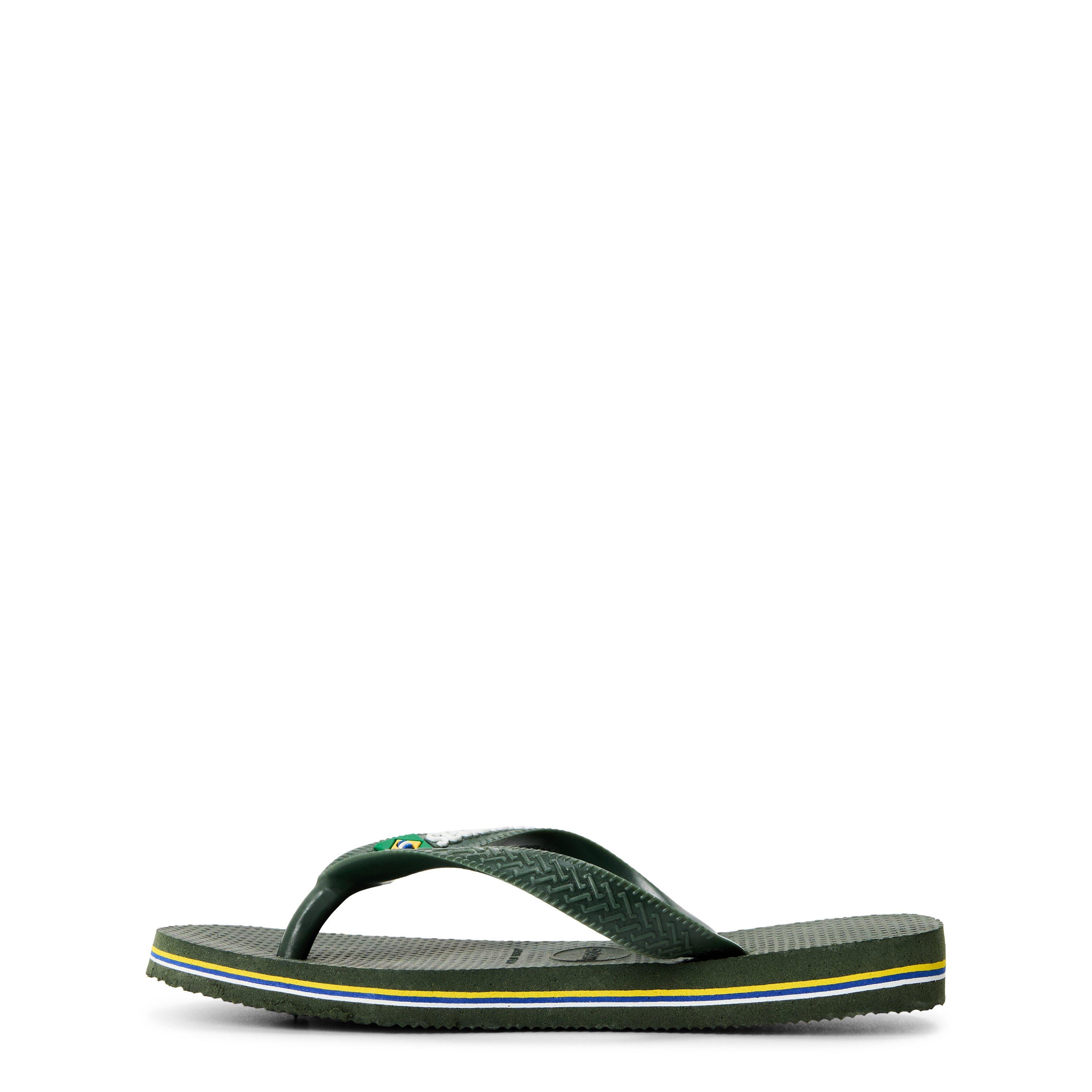 Green Olive - Havaianas - Hav. Brasil Logo Green Olive 29/30 Flip Flops Unisex Kids - 2