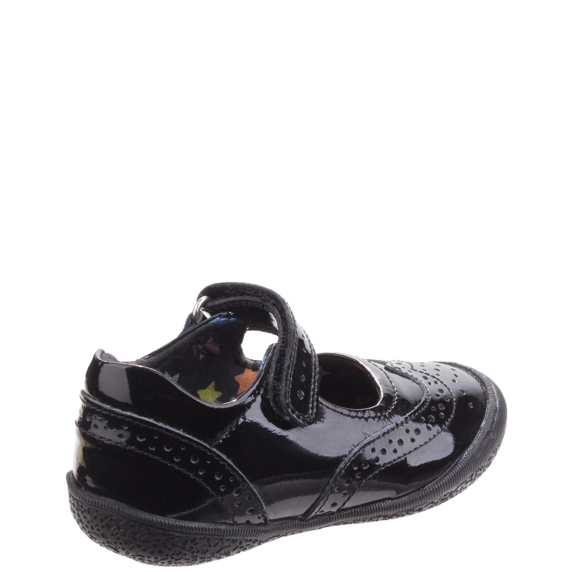 Black - Hush Puppies - Rina Infant Patent School Shoe - 3