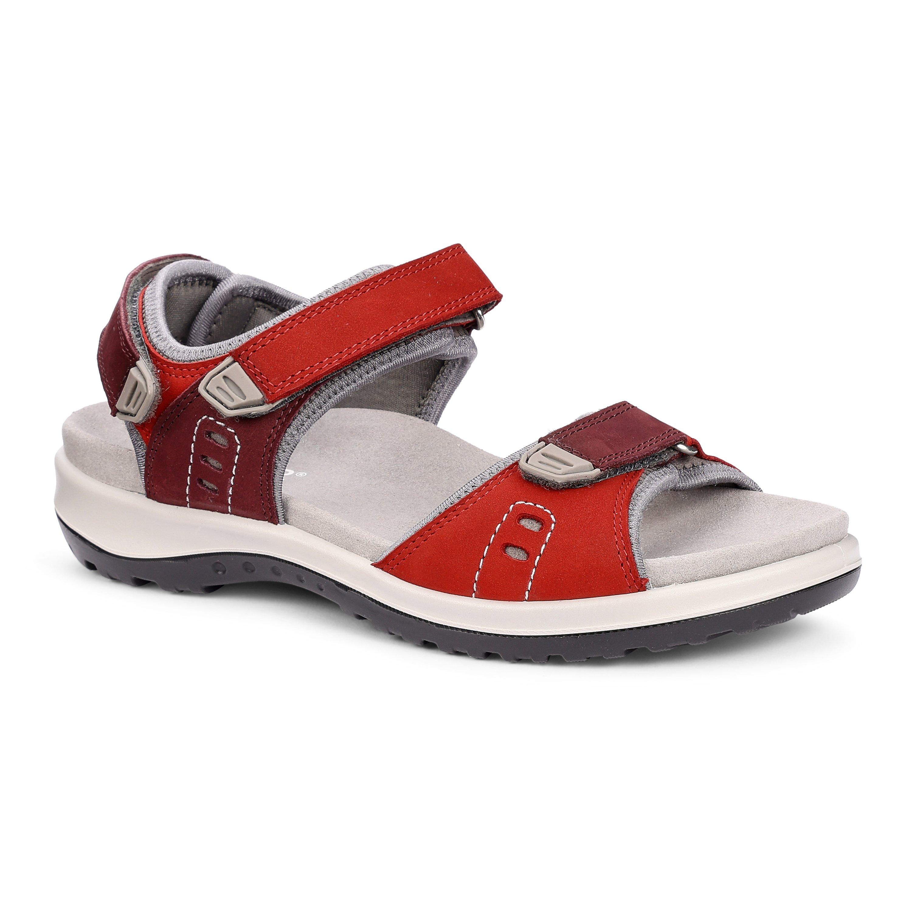 Salsa-Maroon - Hotter - Walk II Wide Womens Active Sandals - 2