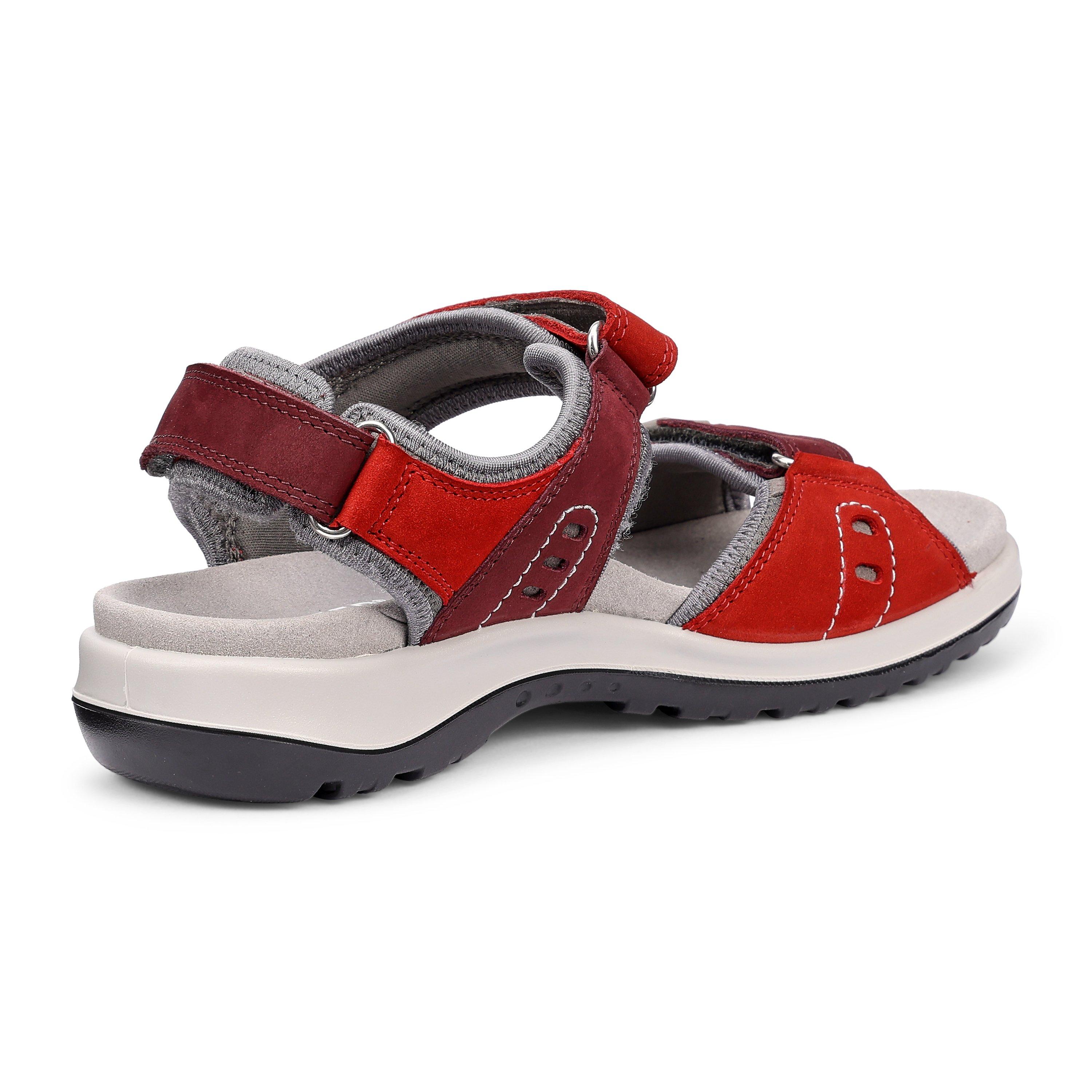 Salsa-Maroon - Hotter - Walk II Wide Womens Active Sandals - 4