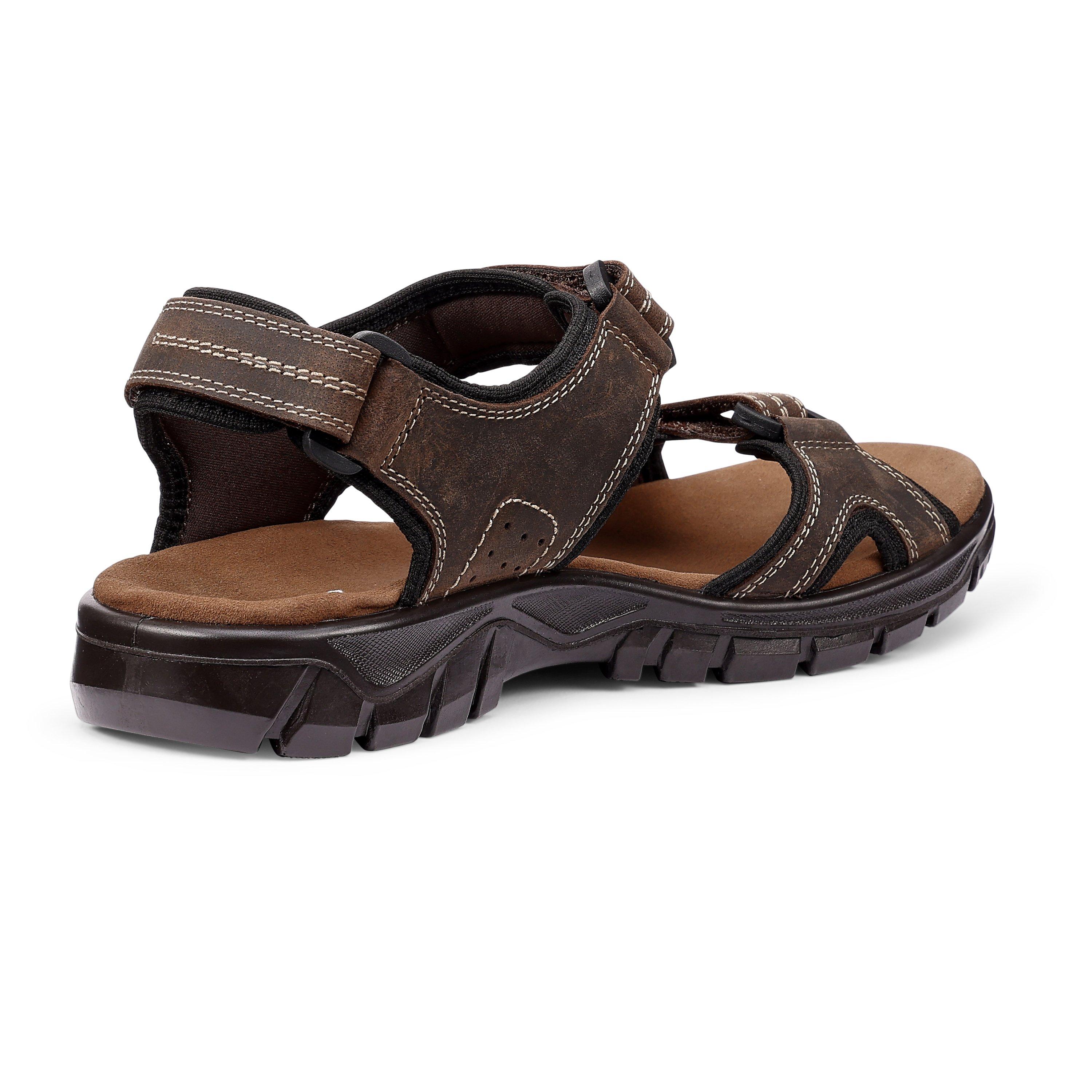 Dark Brown - Hotter - Lorenzo Mens Active Sandals - 4
