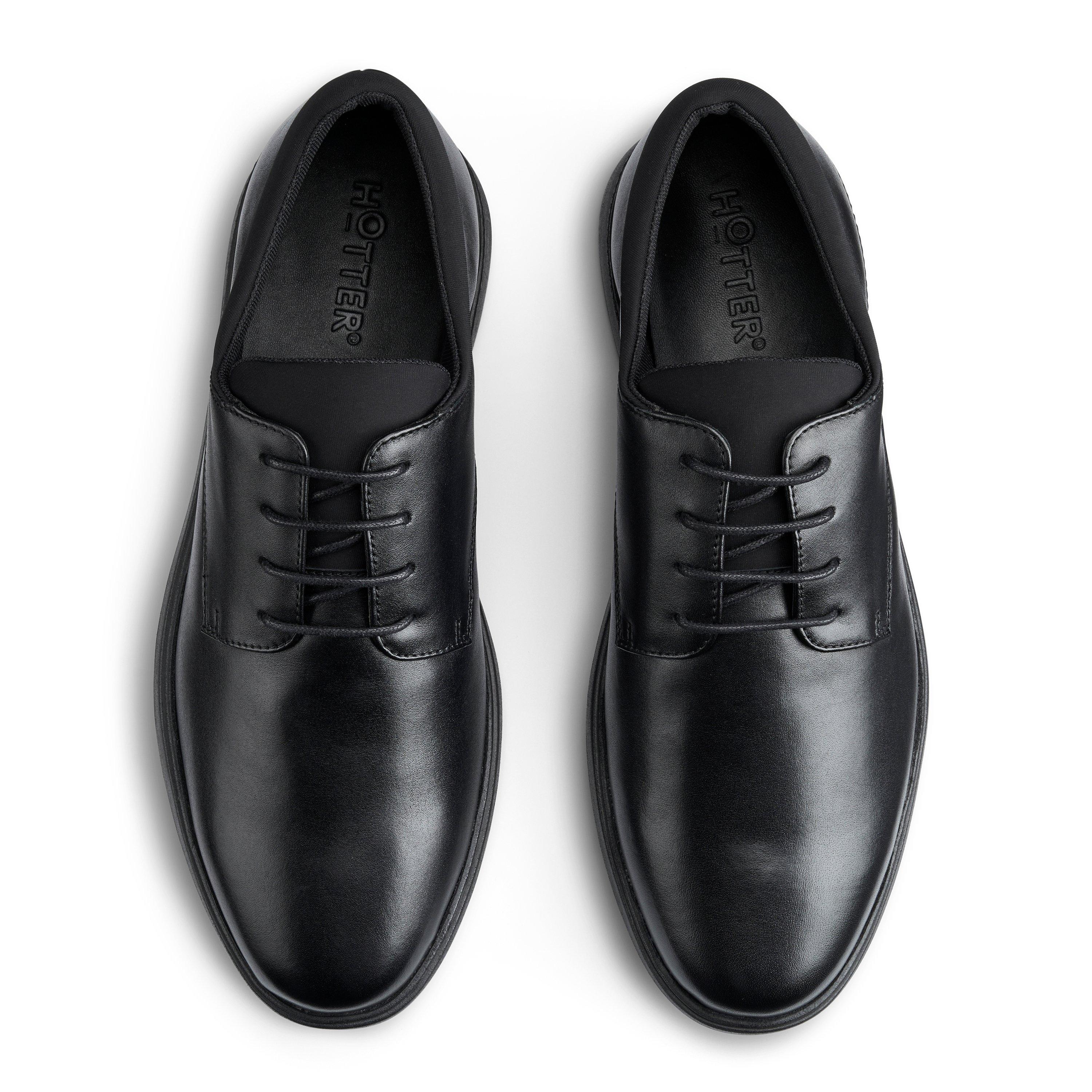 Black - Hotter - Hugo Wide Mens Shoes - 3
