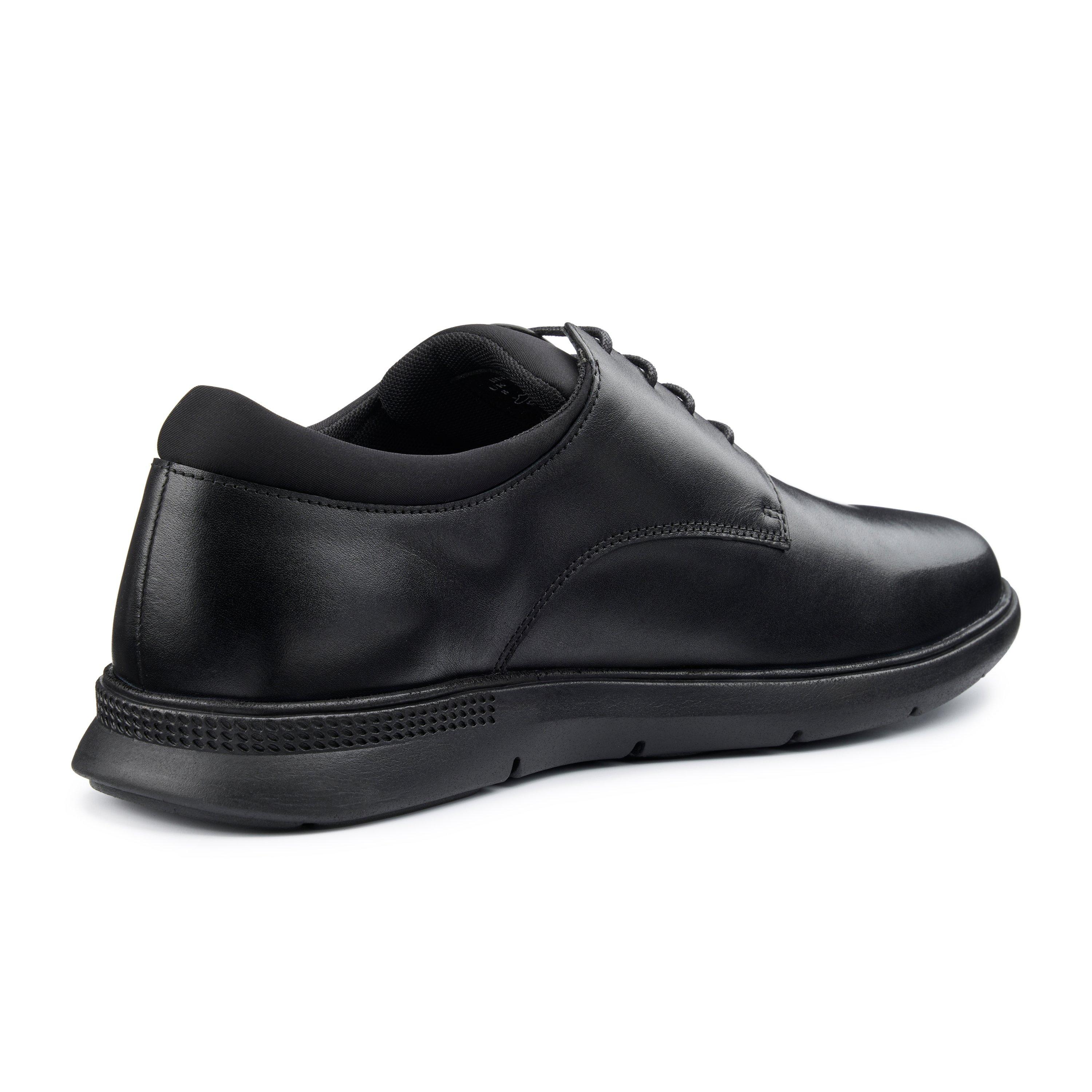 Black - Hotter - Hugo Wide Mens Shoes - 4