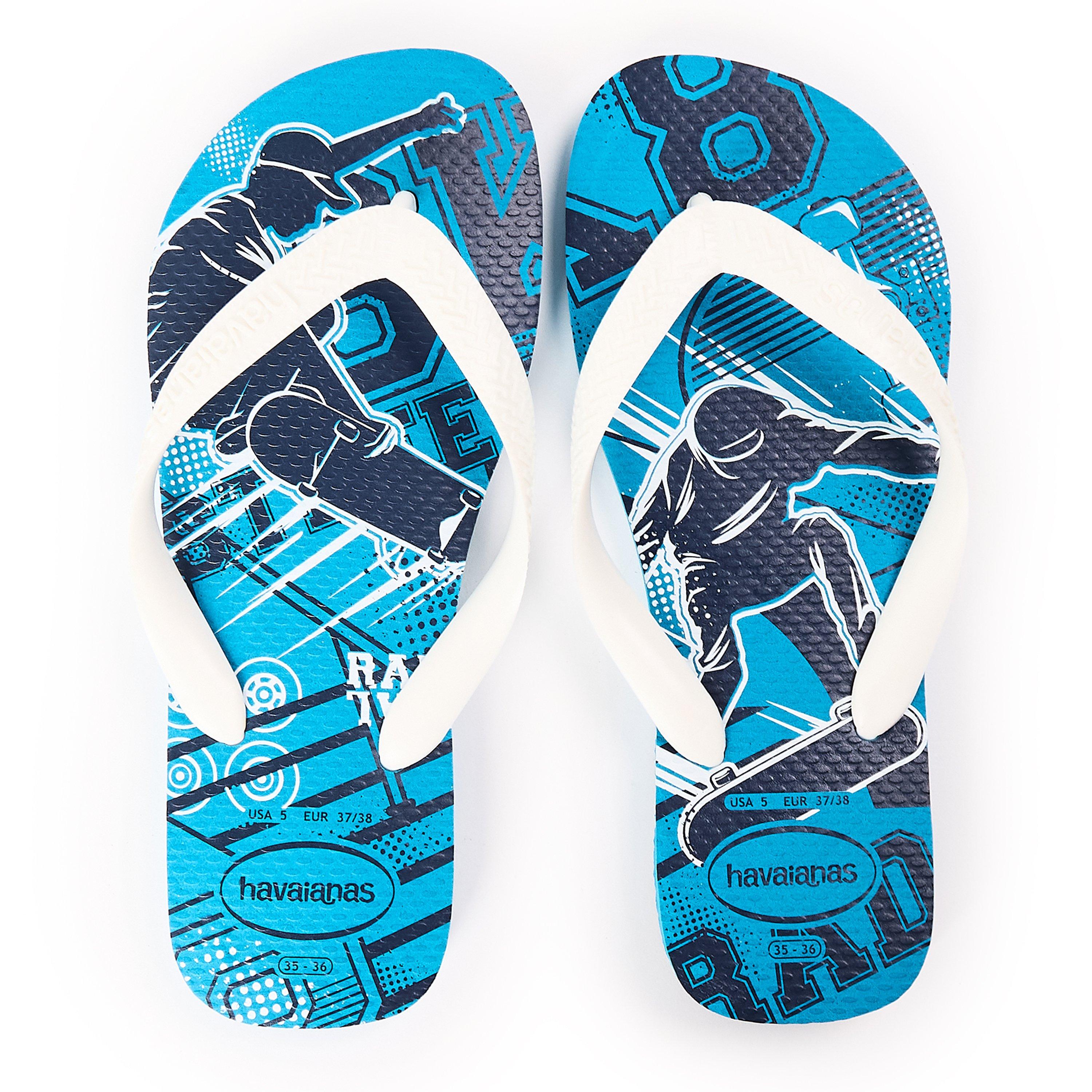 Turquoise - Havaianas - Havaianas Hav. Kids Athletic Turquoise 35/36 Flip Flops Unisex - 4