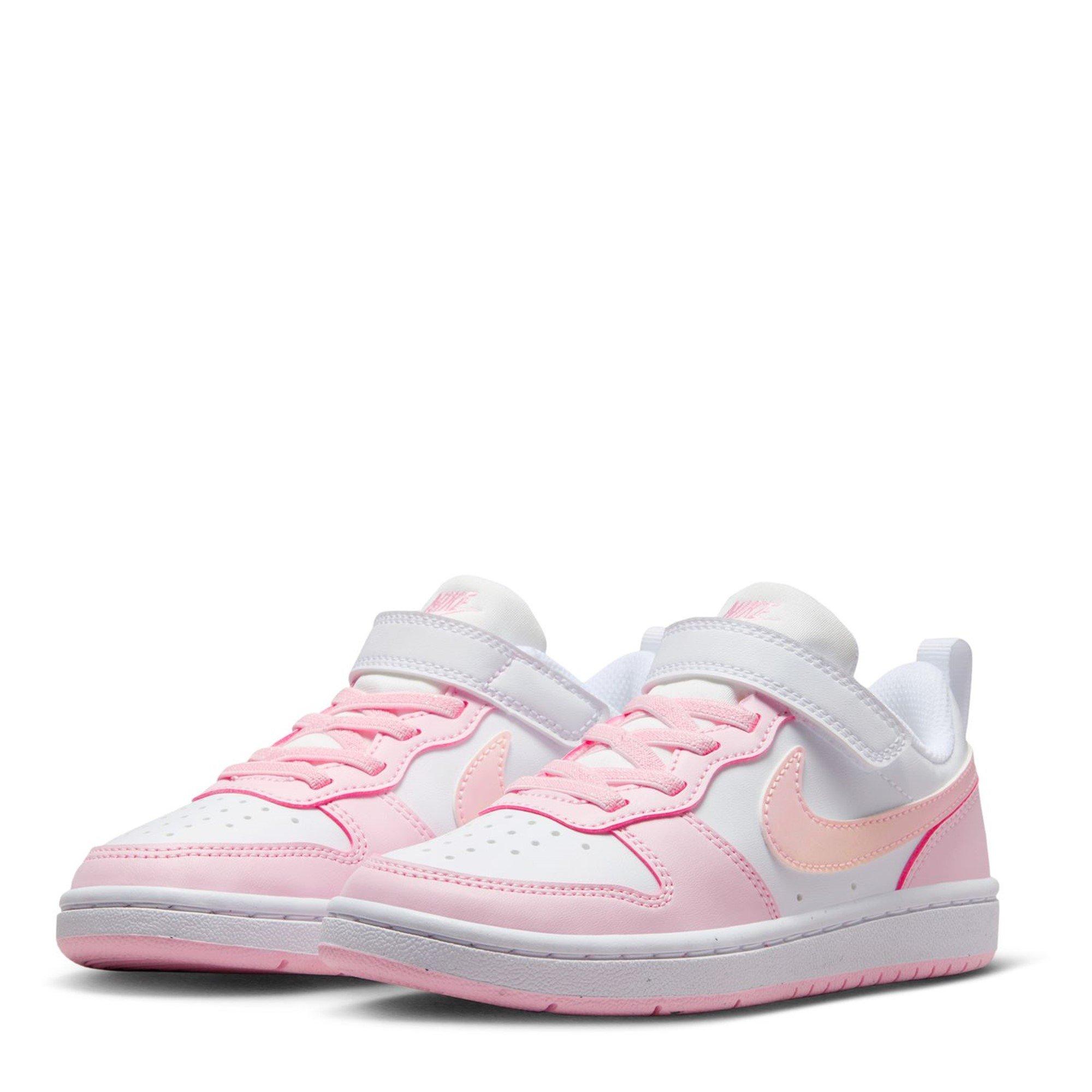WIT/ROZE SCHUIM - Nike - Court Borough Low Recraft Little Kids' Shoes - 3
