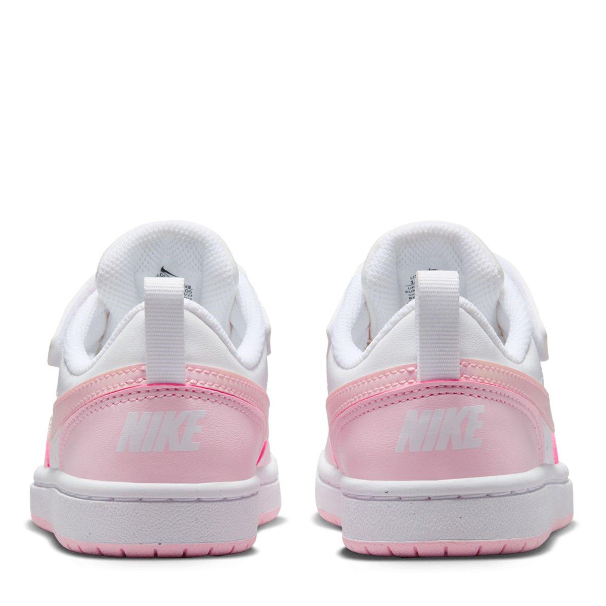 WIT/ROZE SCHUIM - Nike - Court Borough Low Recraft Little Kids' Shoes - 4