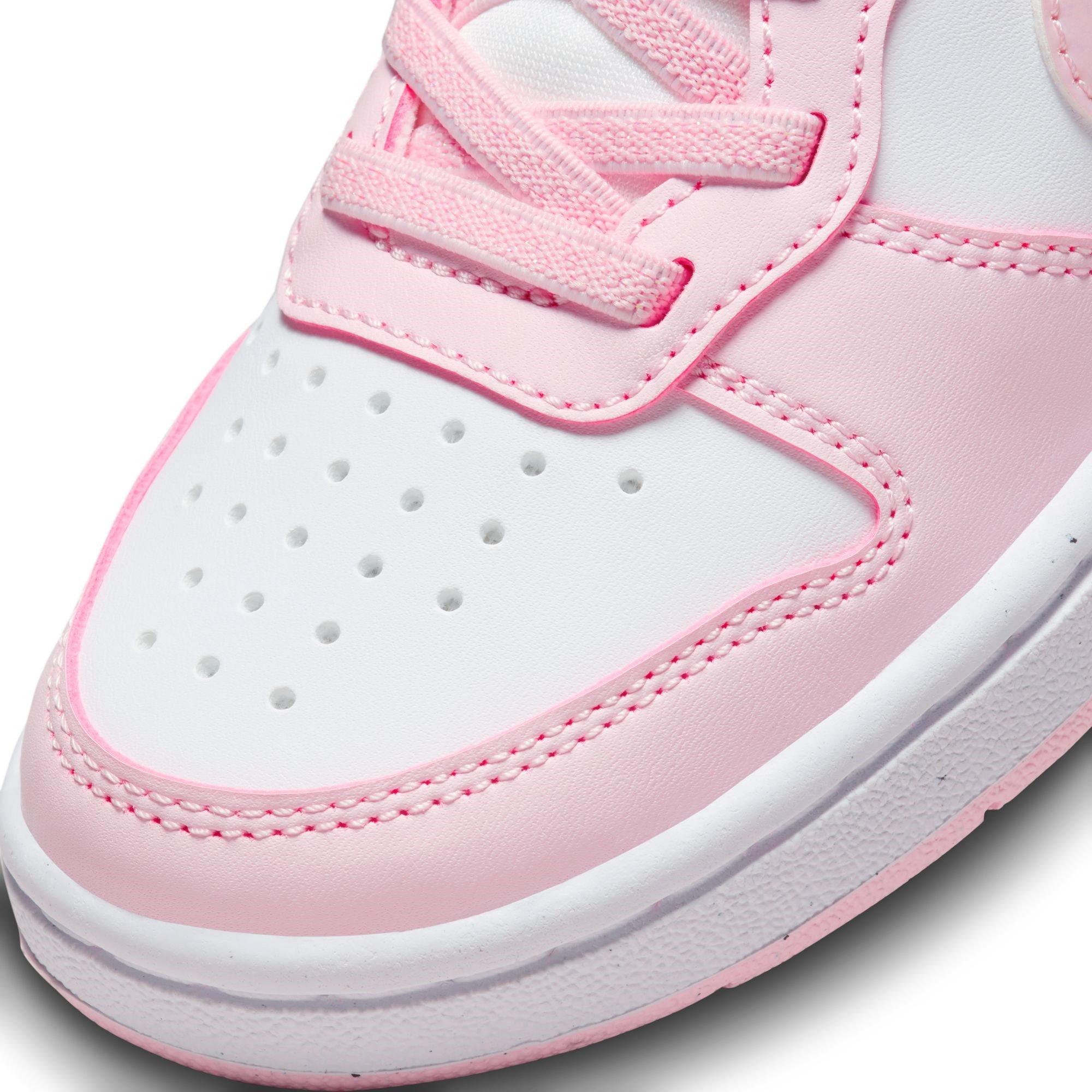 WIT/ROZE SCHUIM - Nike - Court Borough Low Recraft Little Kids' Shoes - 7