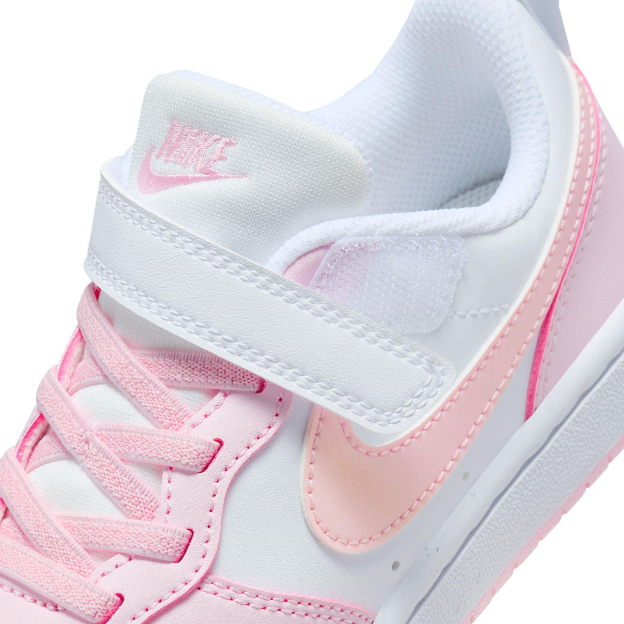 WIT/ROZE SCHUIM - Nike - Court Borough Low Recraft Little Kids' Shoes - 9