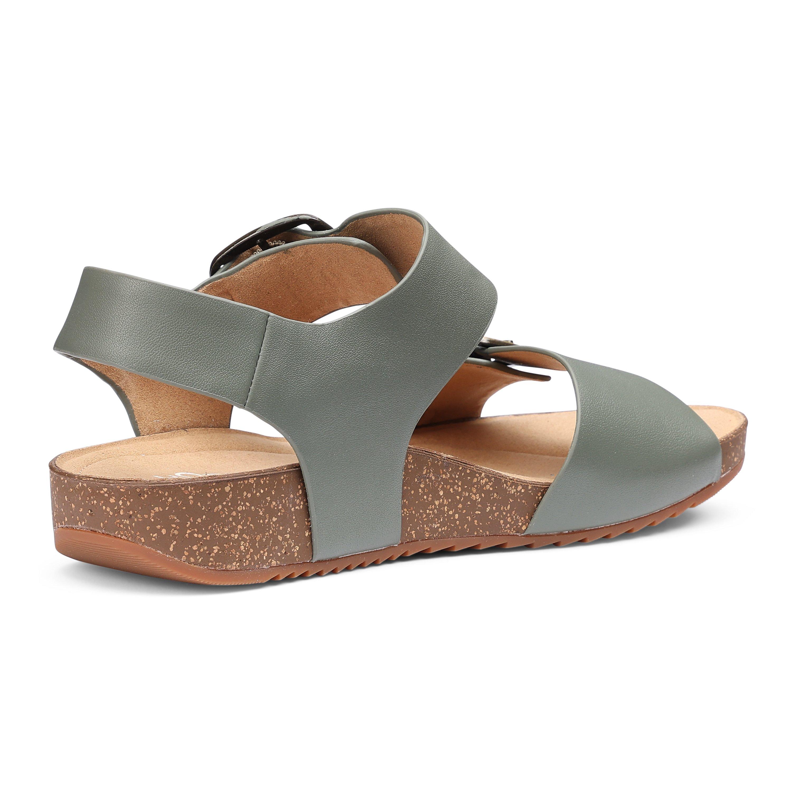 Khaki - Hotter - Tourist II Wide Womens Sandals - 4