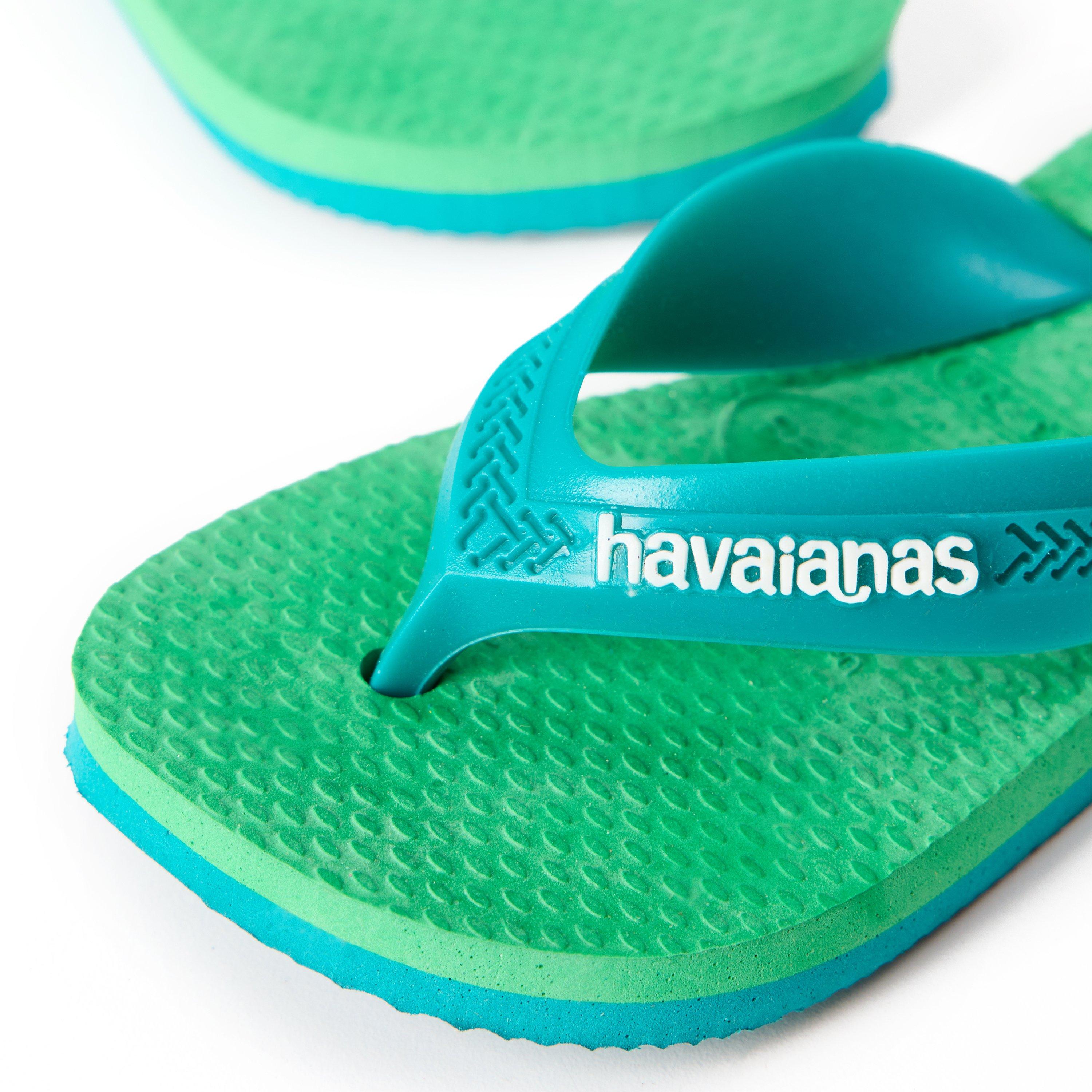 Max Salmon - Havaianas - Hav. Kids Max Leaf Green 23/24 Flip Flops Unisex - 3