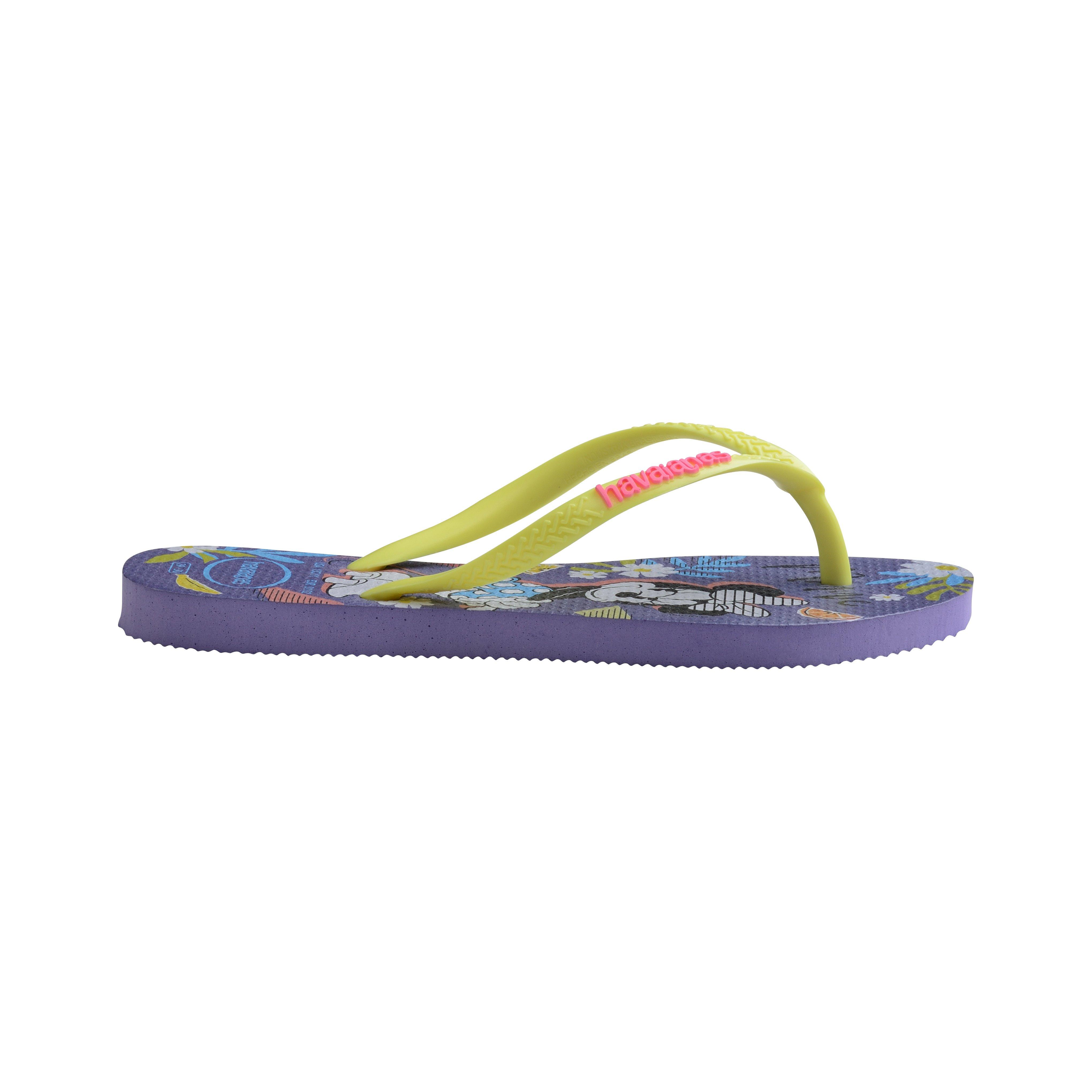 Purple Paisley - Havaianas - Hav. Kids Disney Cool Purple Paisle Flip Flops Unisex - 1