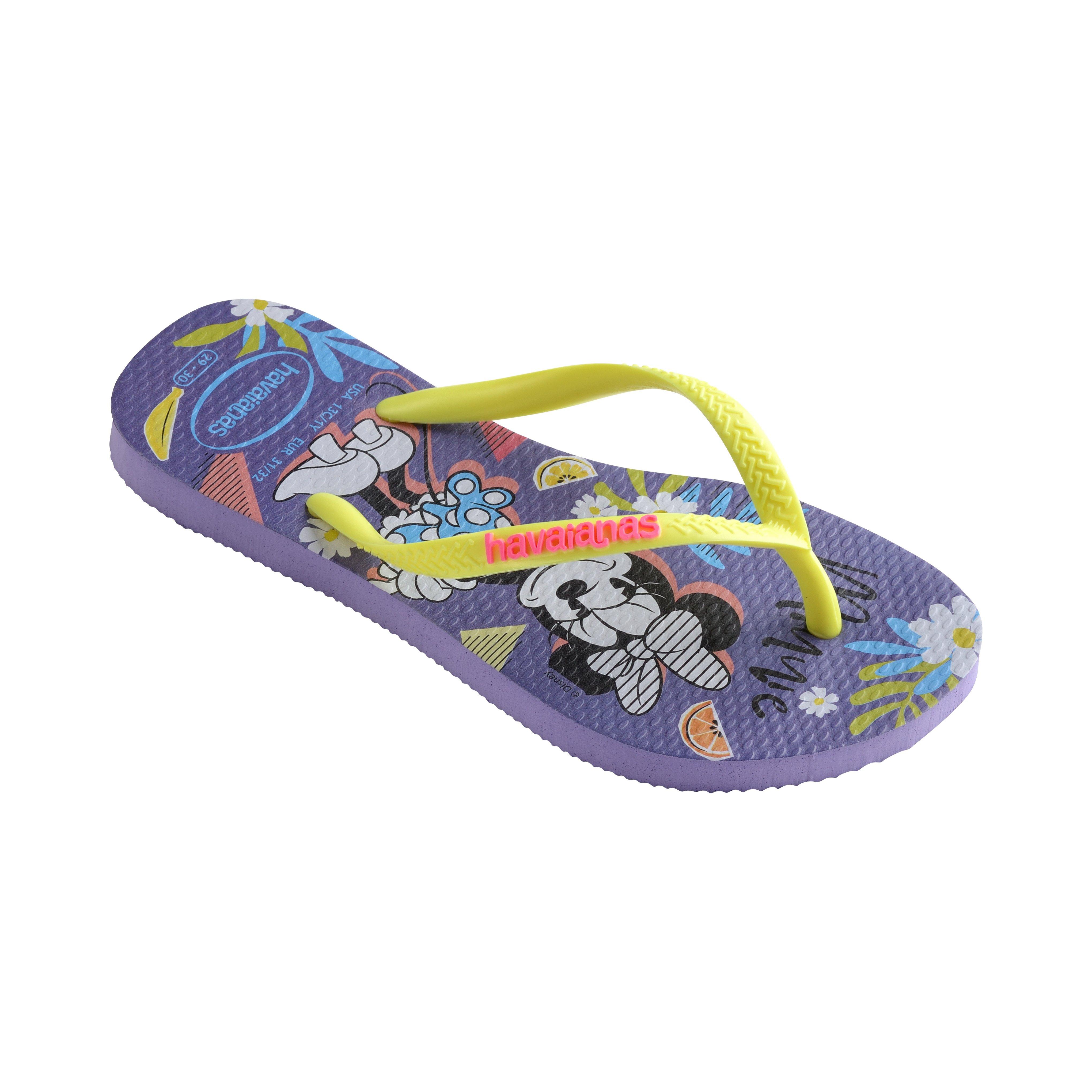 Purple Paisley - Havaianas - Hav. Kids Disney Cool Purple Paisle Flip Flops Unisex - 2