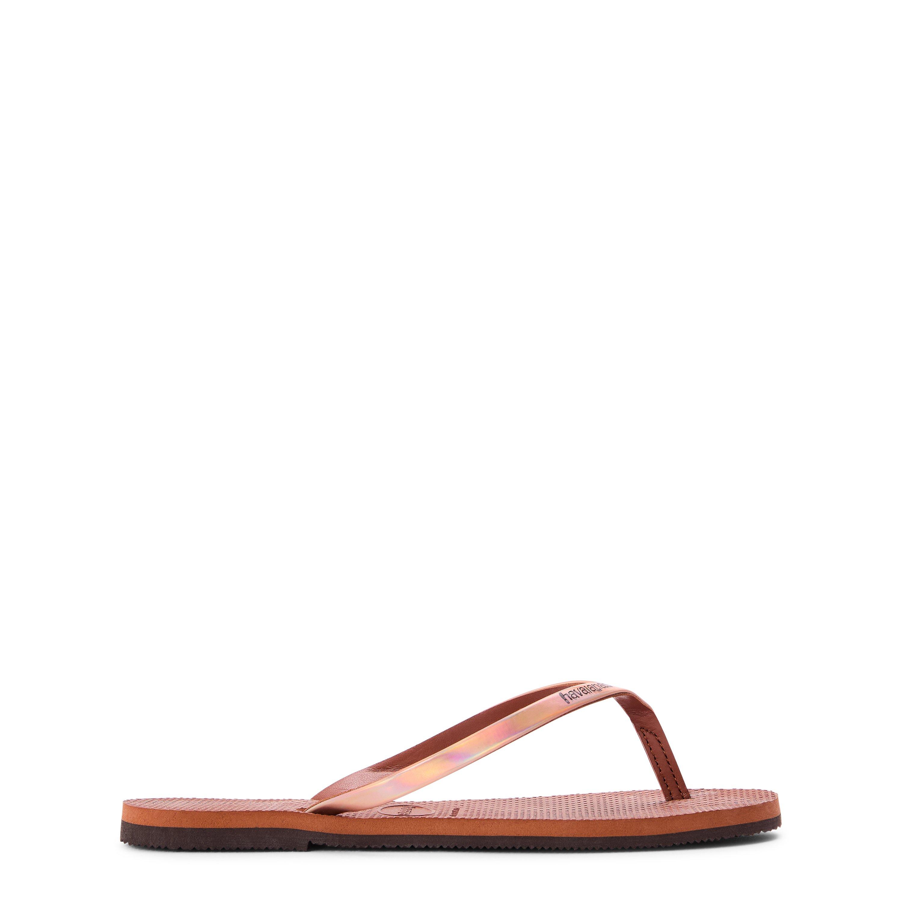 Havaianas  Kids You Metallic Flip Flops Rust - 1/2