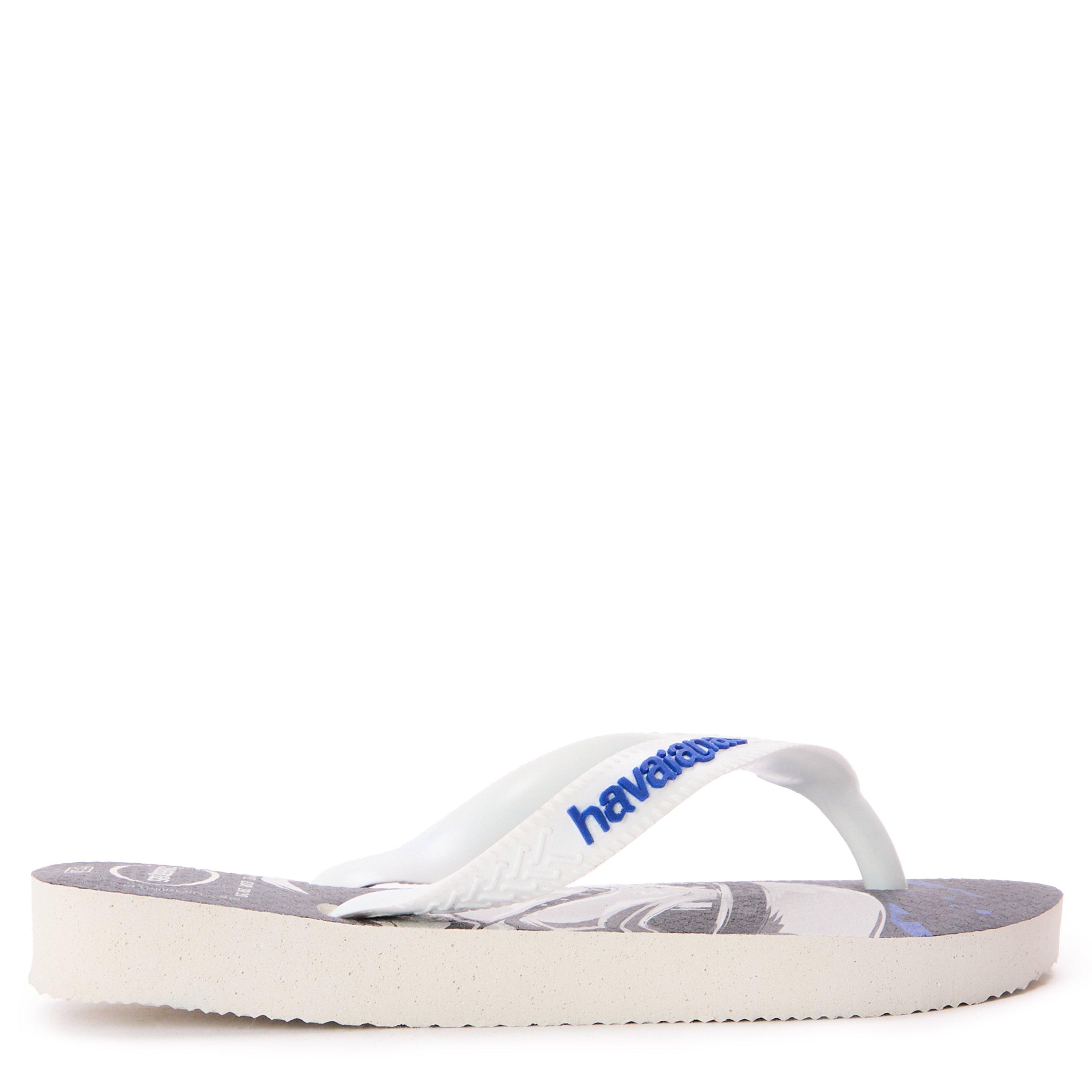 Blue/White - Havaianas - Unisex Kids' Star Wars White Flip Flops - 1