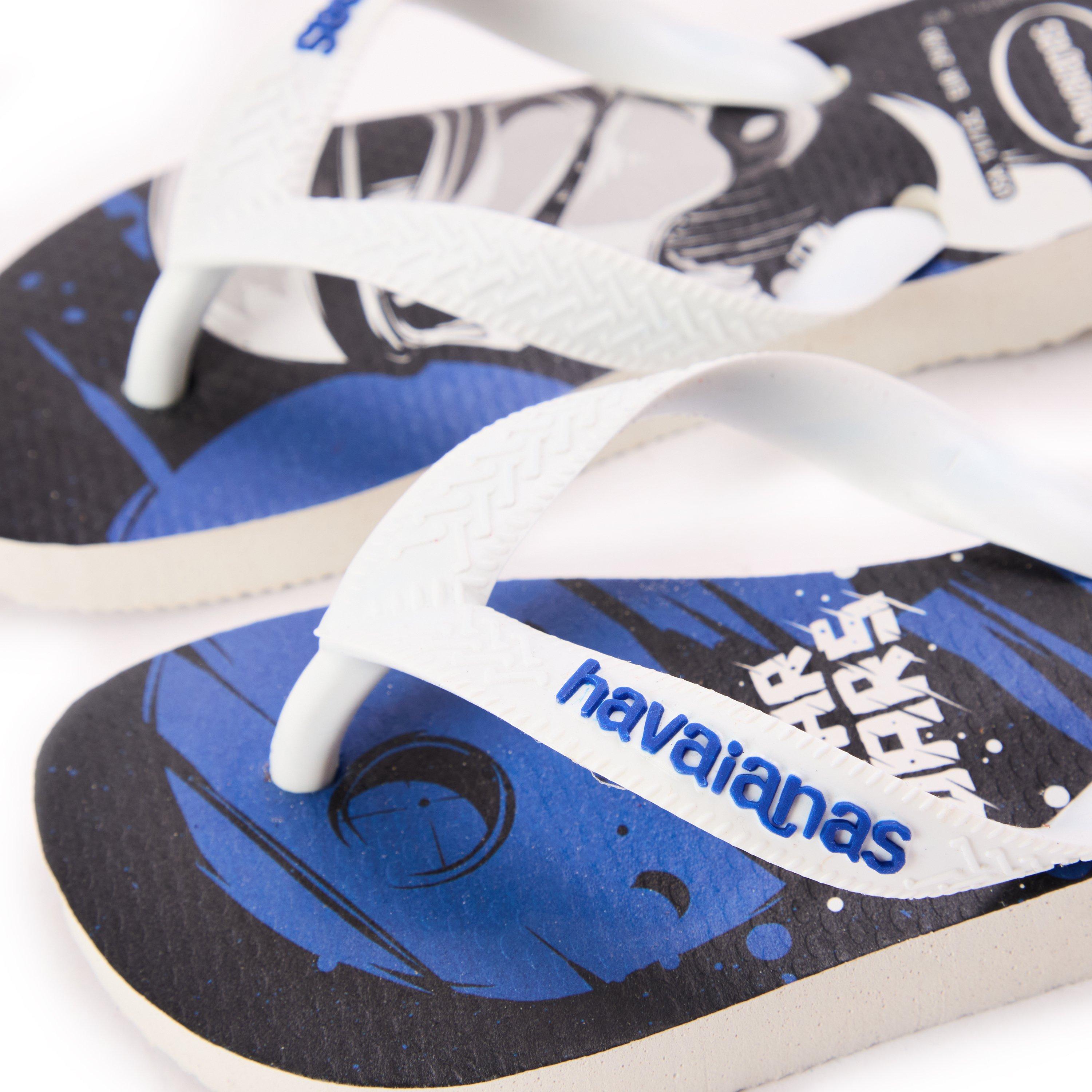 Blue/White - Havaianas - Hav. Star Wars White/Star Blue/Whit Flip Flops Unisex Kids - 3