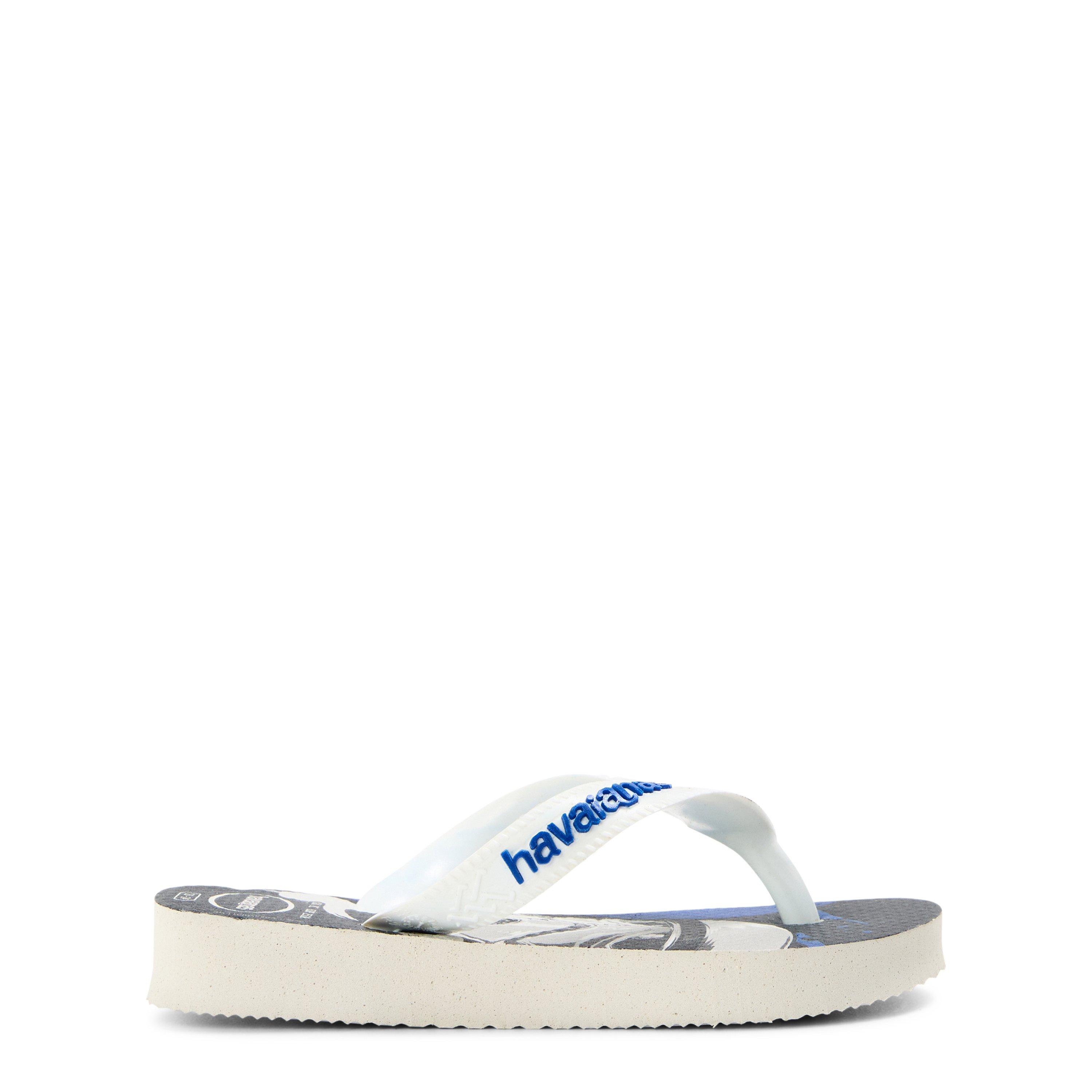 Blue/White - Havaianas - Unisex Kids Star Wars White Star Blue Flip Flops - 1