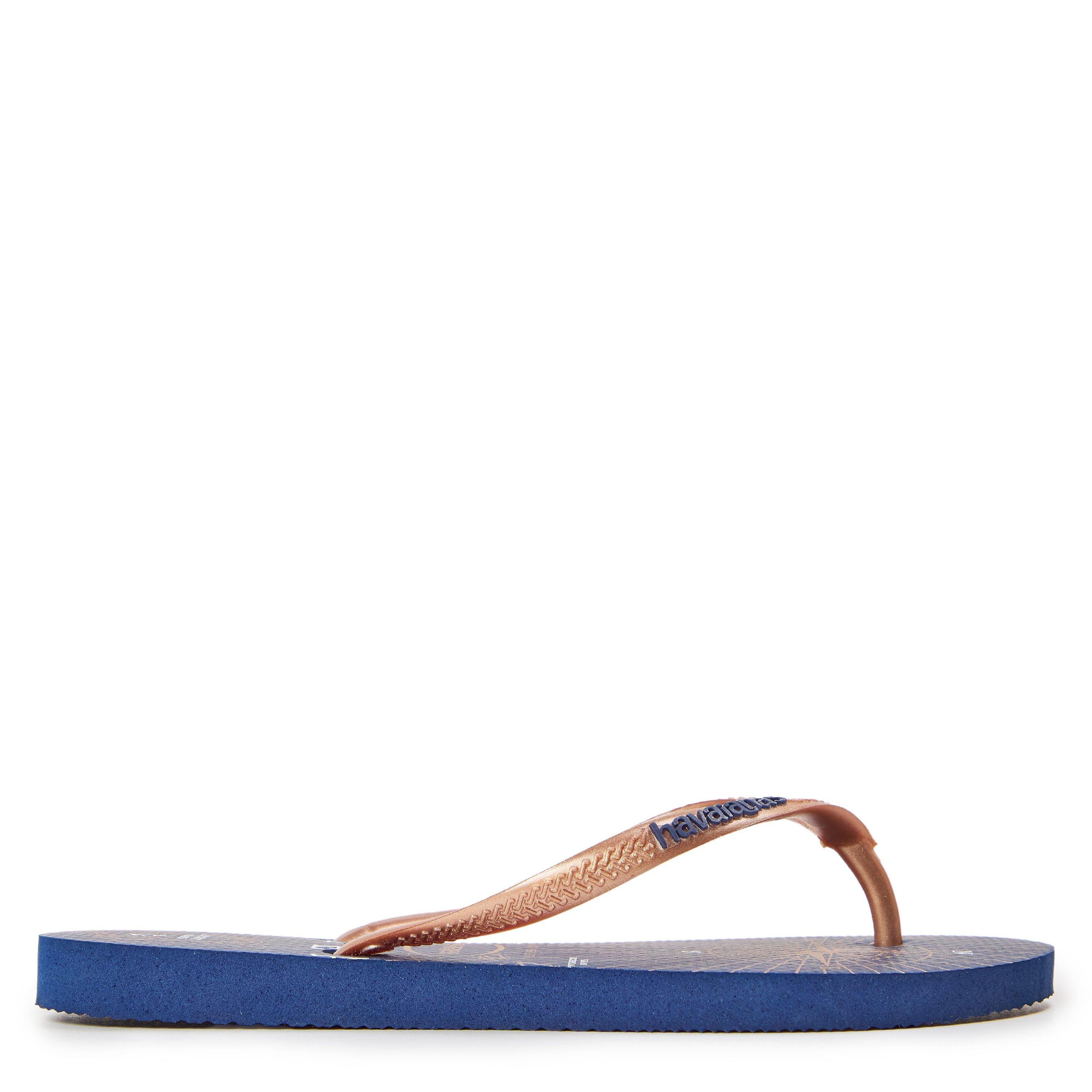 Goud/Wit - Havaianas - Hav. Slim Nautical Navy Blauw/Roze G Flip Flops Unisex Kinderen - 1