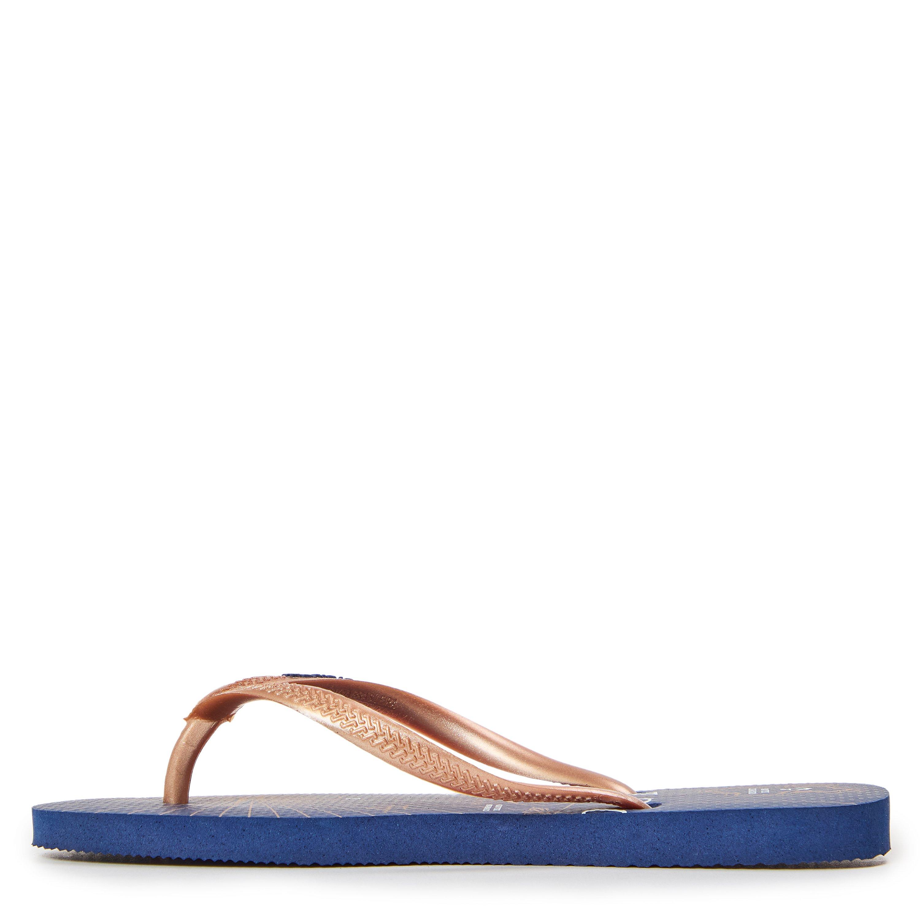 Goud/Wit - Havaianas - Hav. Slim Nautical Navy Blauw/Roze G Flip Flops Unisex Kinderen - 2