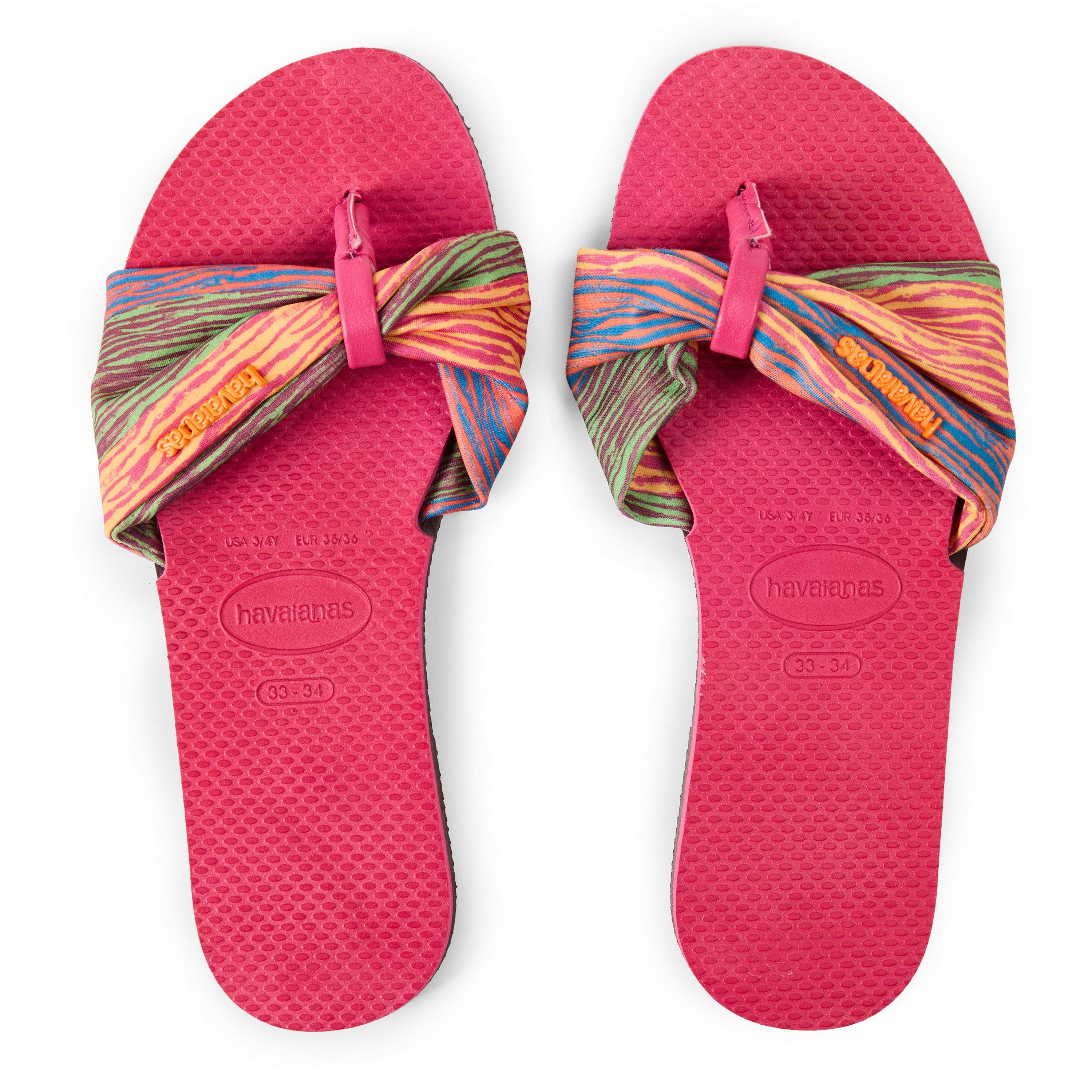 Électrique Rose - Havaianas - Hav. You Saint Tropez Pink Electric Flip Flops Unisex Kids - 4