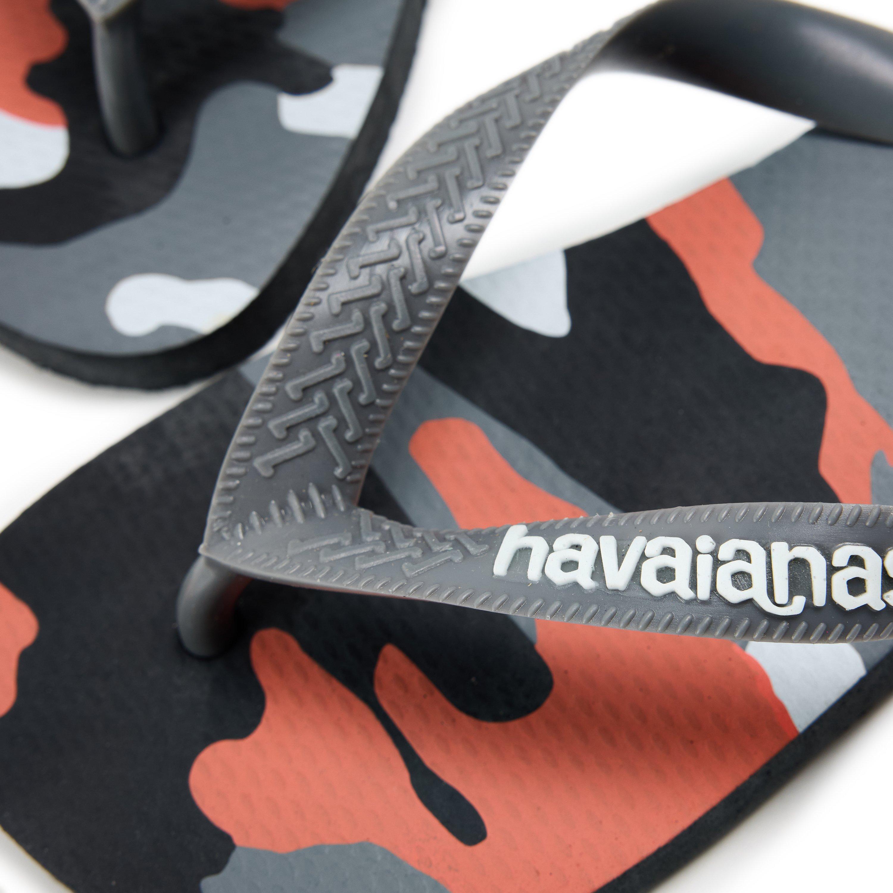 New Graphite - Havaianas - Hav. Top Camu New Graphite 33/34 Flip Flops Unisex Kids - 3