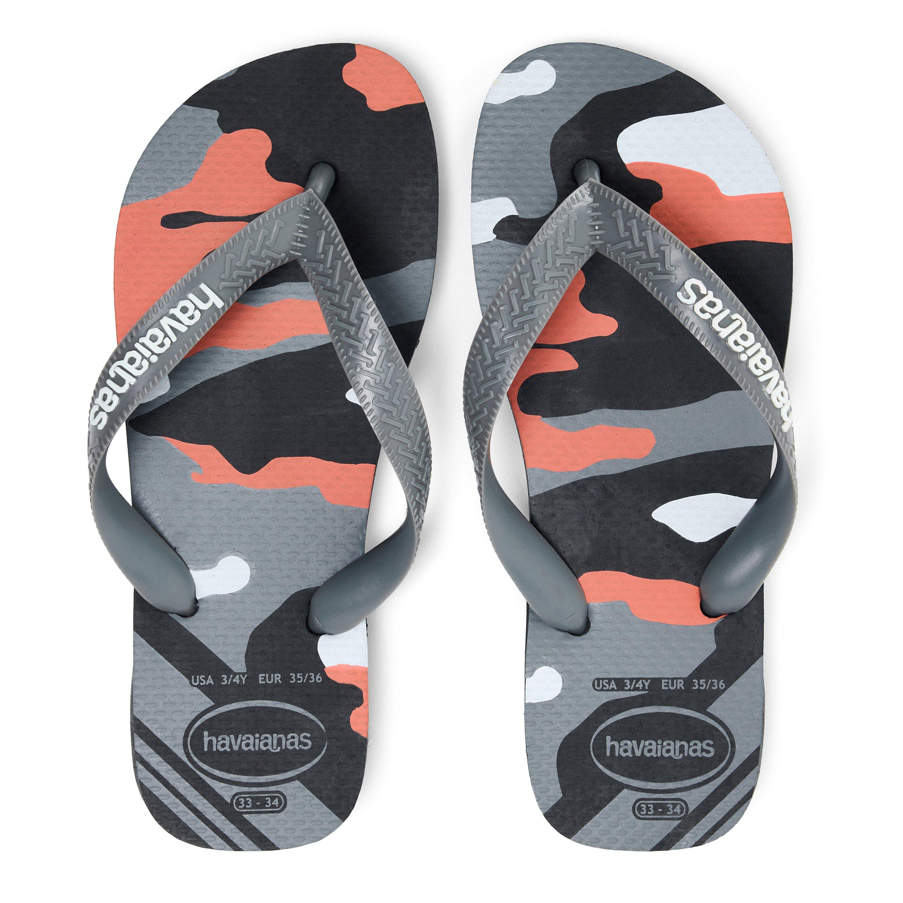 New Graphite - Havaianas - Hav. Top Camu New Graphite 33/34 Flip Flops Unisex Kids - 4