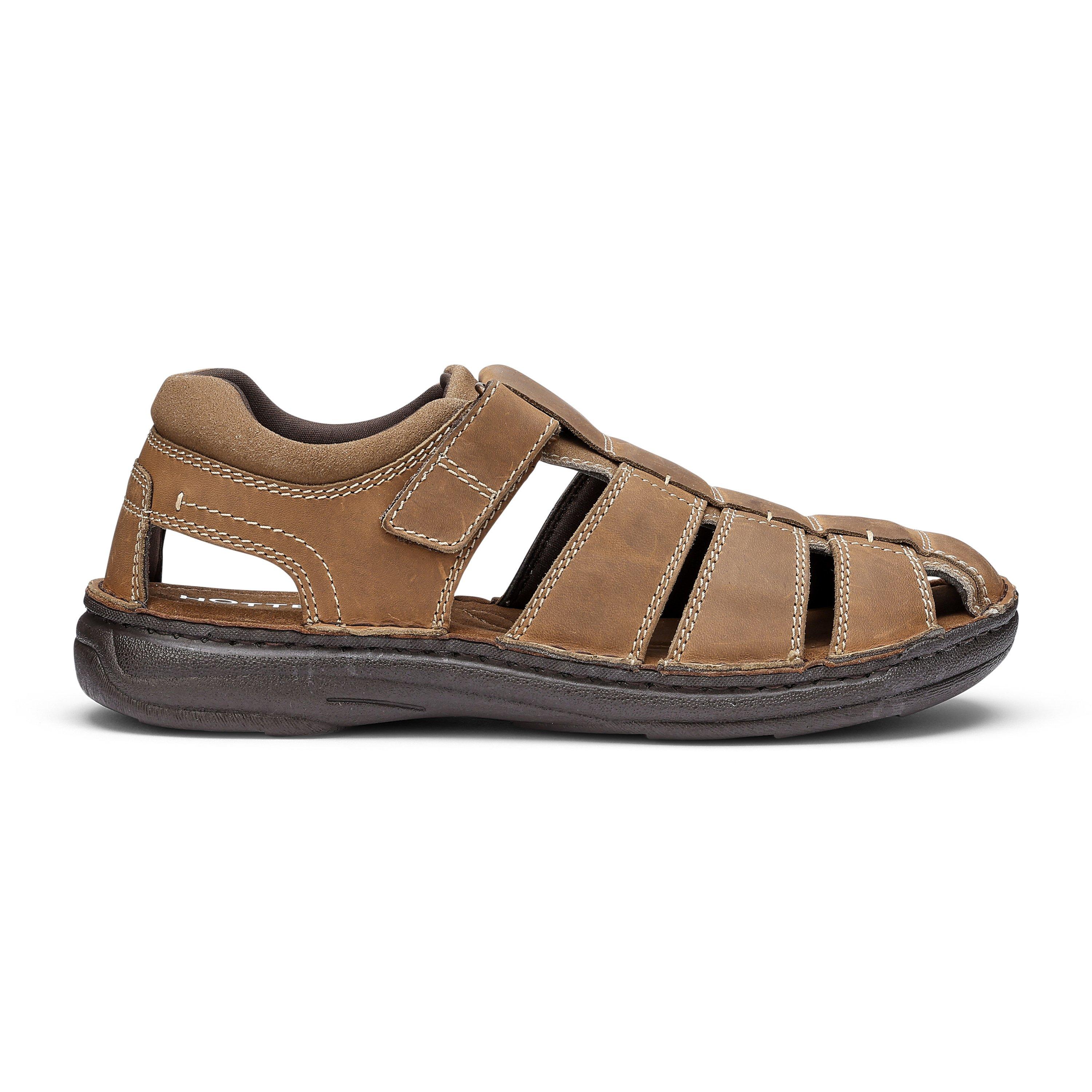 Taupe - Hotter - Dock II Mens Fisherman Sandals - 1
