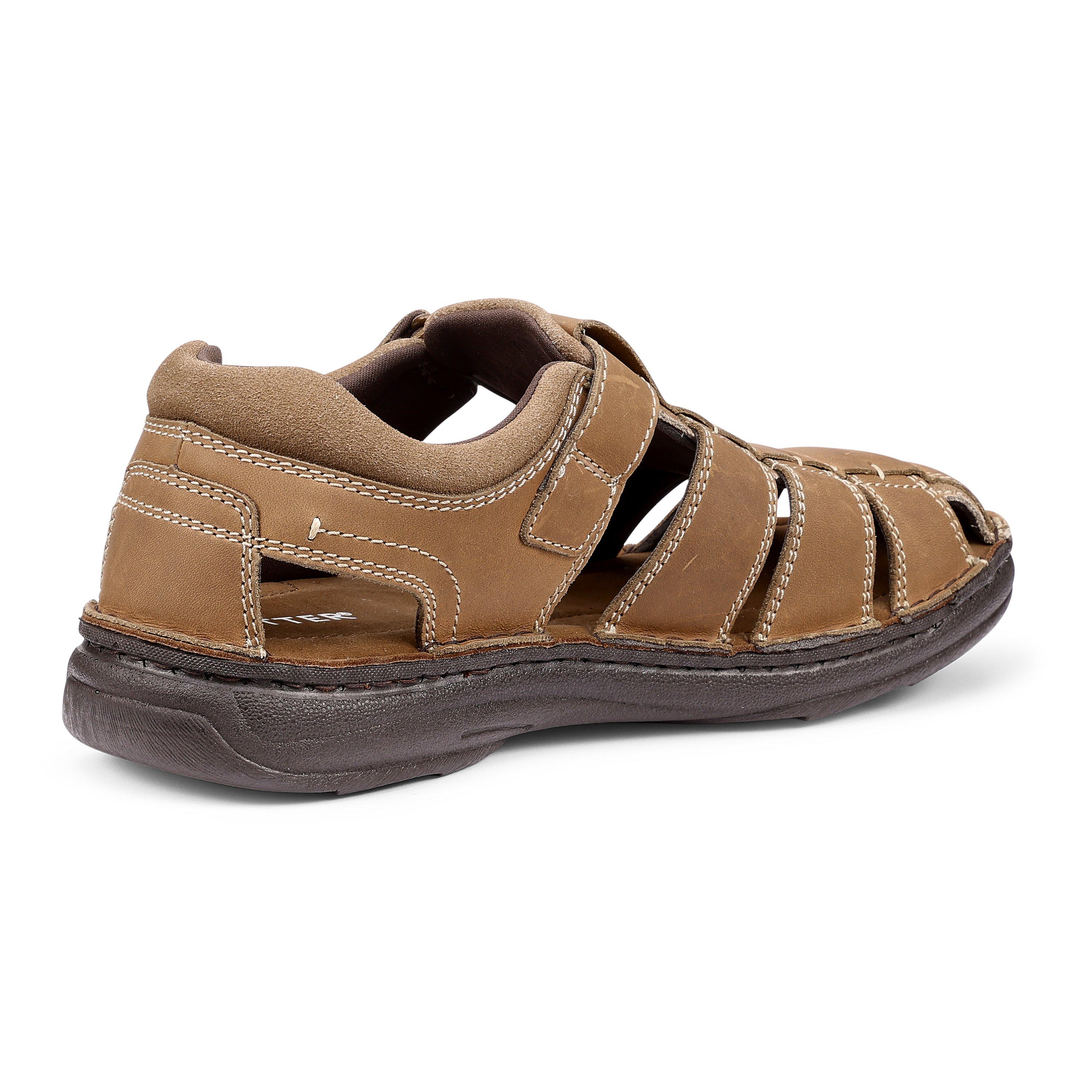 Taupe - Hotter - Dock II Mens Fisherman Sandals - 4