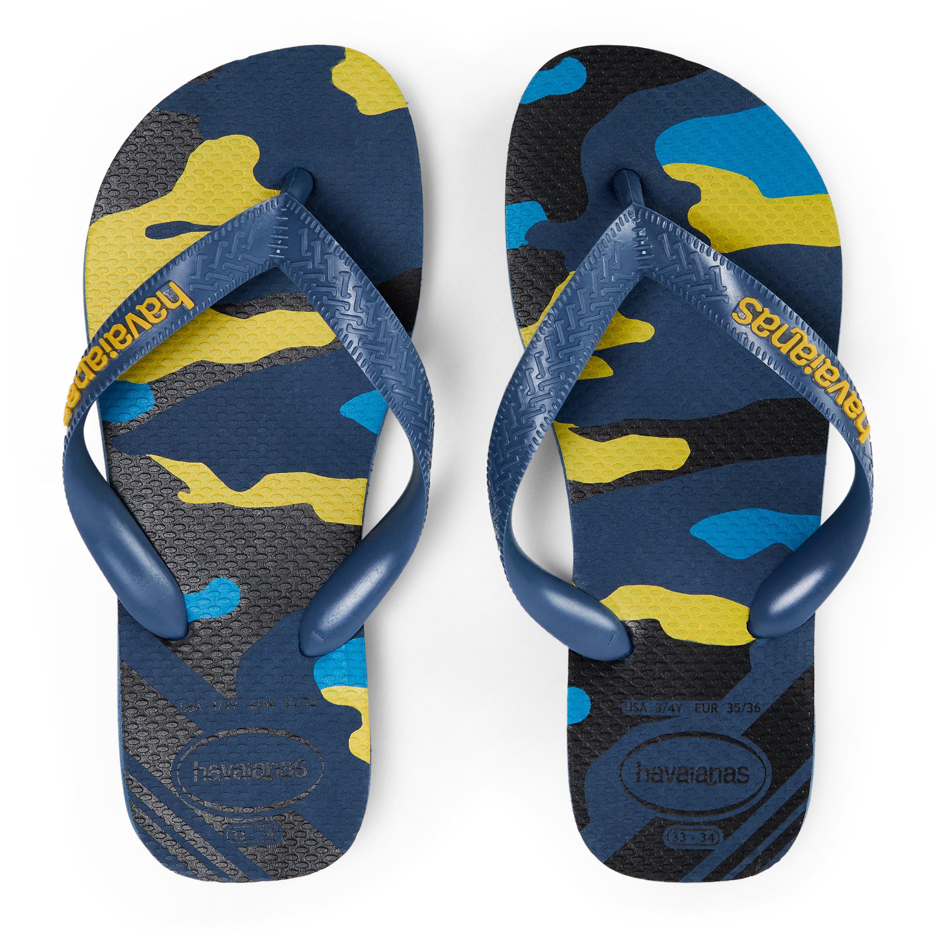 Indigo Blue - Havaianas - Hav. Top Camu Indigo Blue 33/34 Flip Flops Unisex Kids - 3