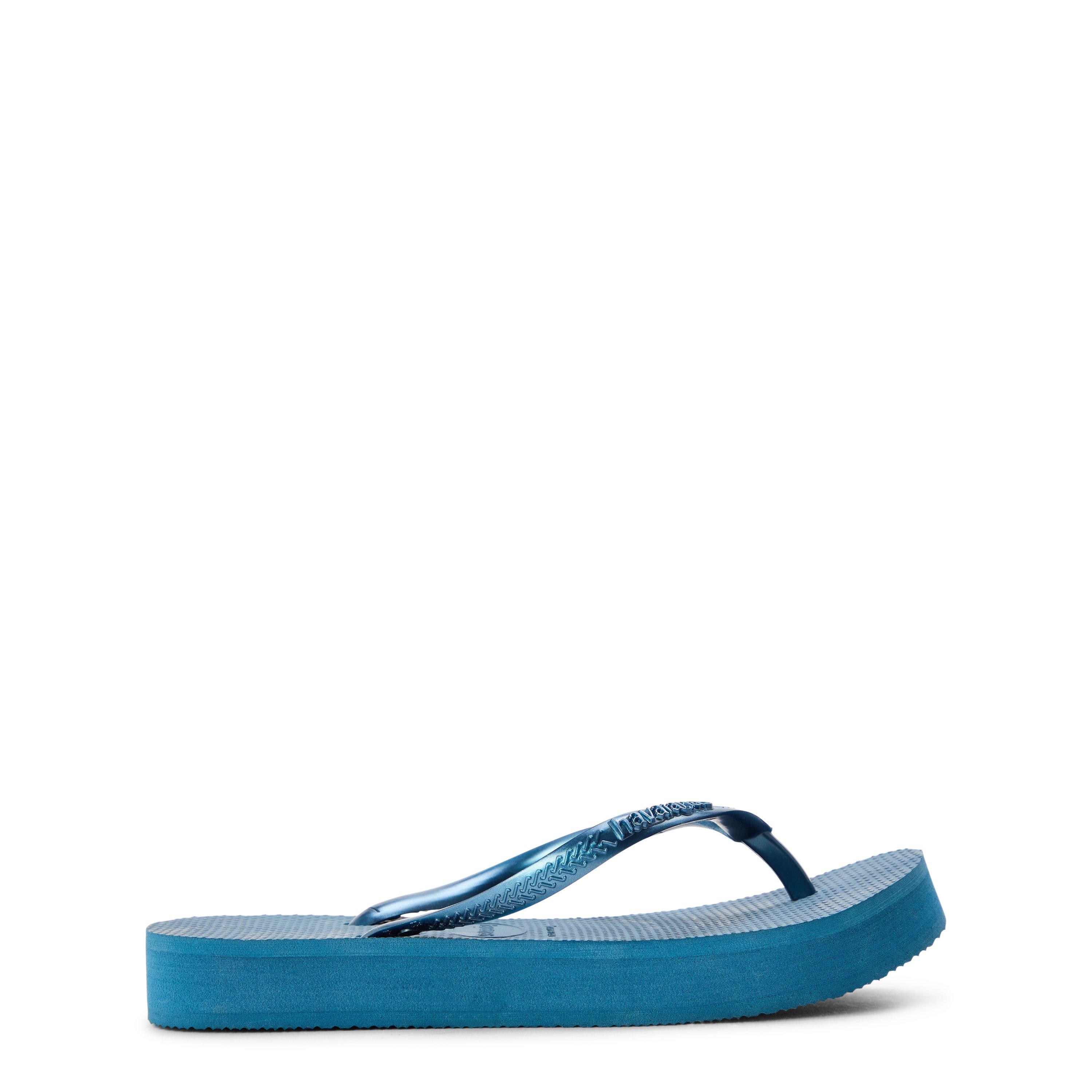 Comfy Bleu - Havaianas - Hav. Slim Flatform Comfy Blue 33/34 Flip Flops Unisex Kids - 1