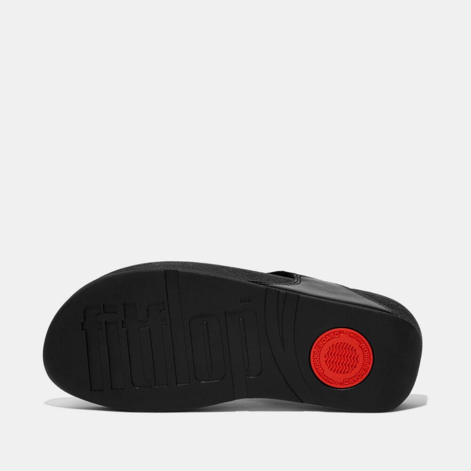 Black - Fitflop - Lulu Shimmerlux Toe-Post Sandals - 3