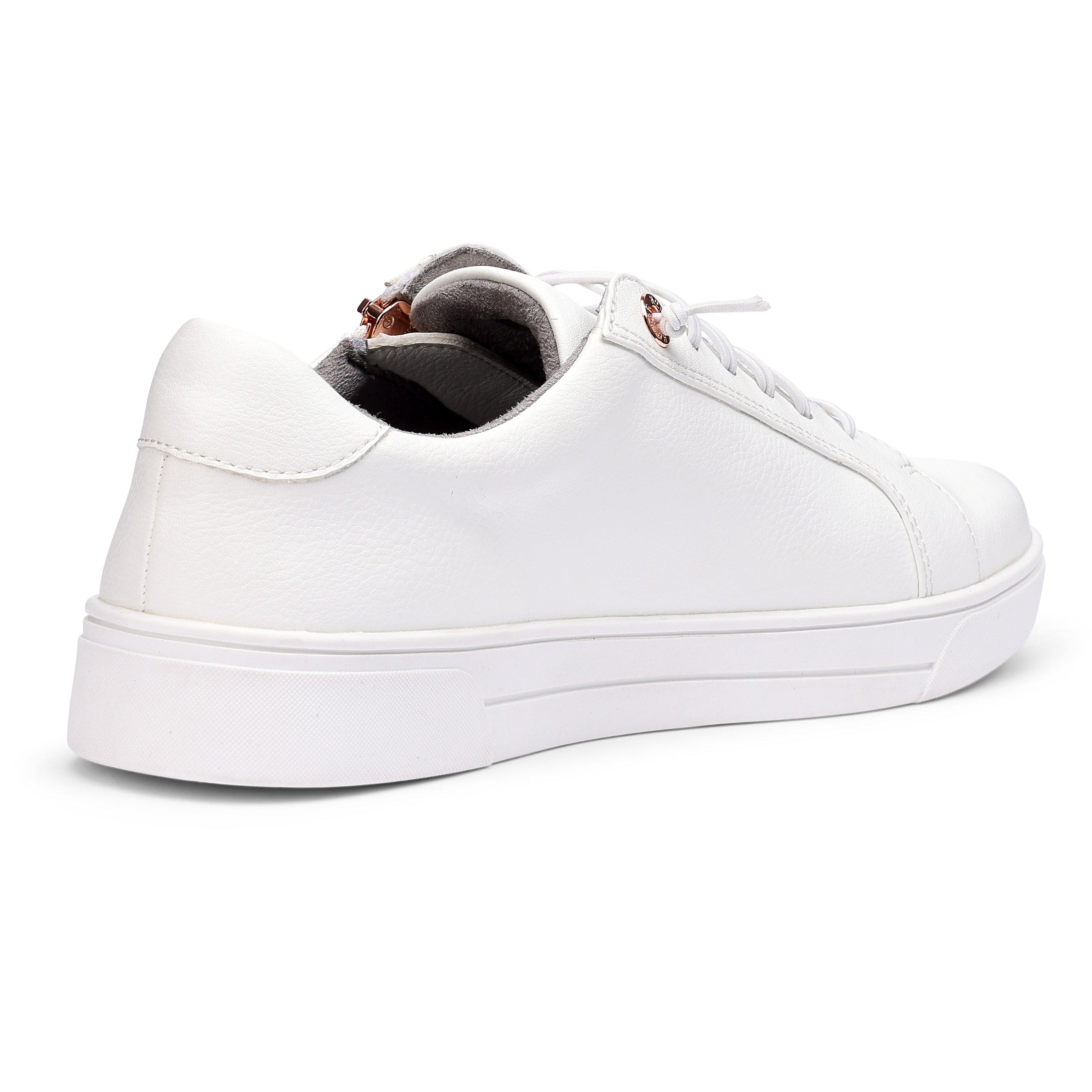 White - Hotter - Leonie Wide Womens Trainers - 4