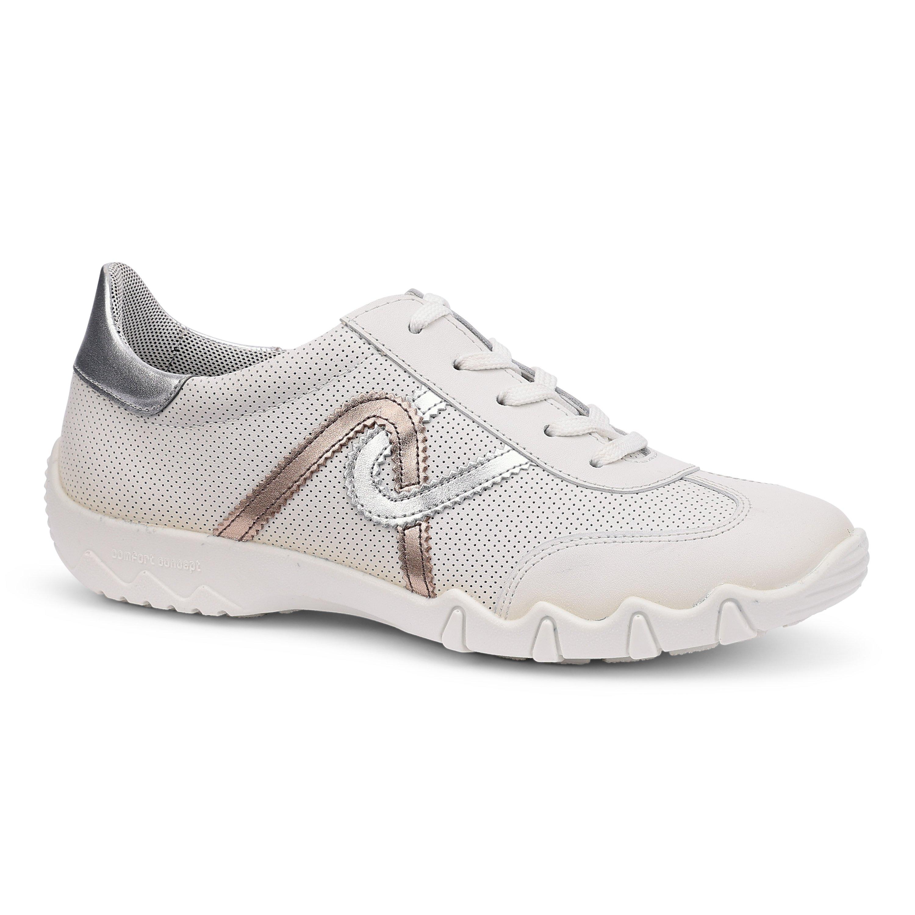 White-Metallic - Hotter - Marianne Wide Womens Trainers - 2