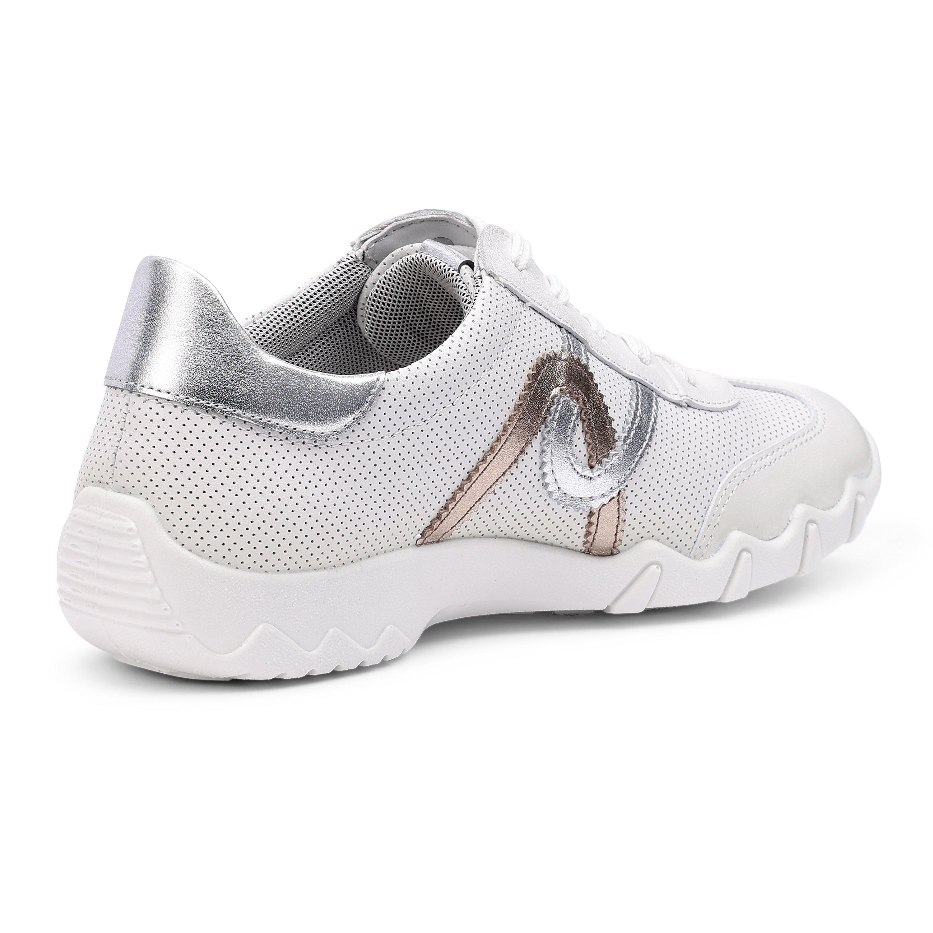 White-Metallic - Hotter - Marianne Wide Womens Trainers - 4