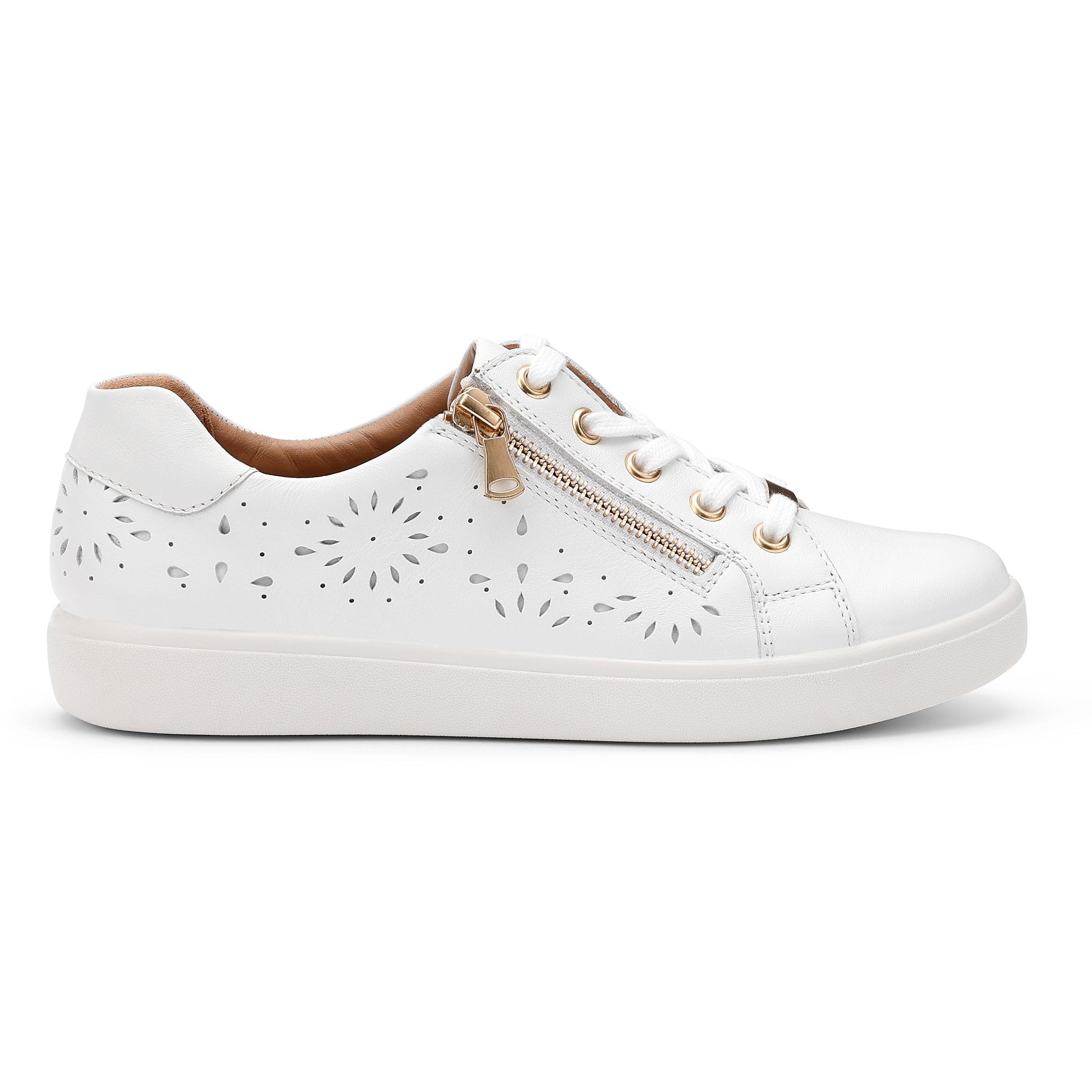 White Perf - Hotter - Wonder Womens Trainers - 1