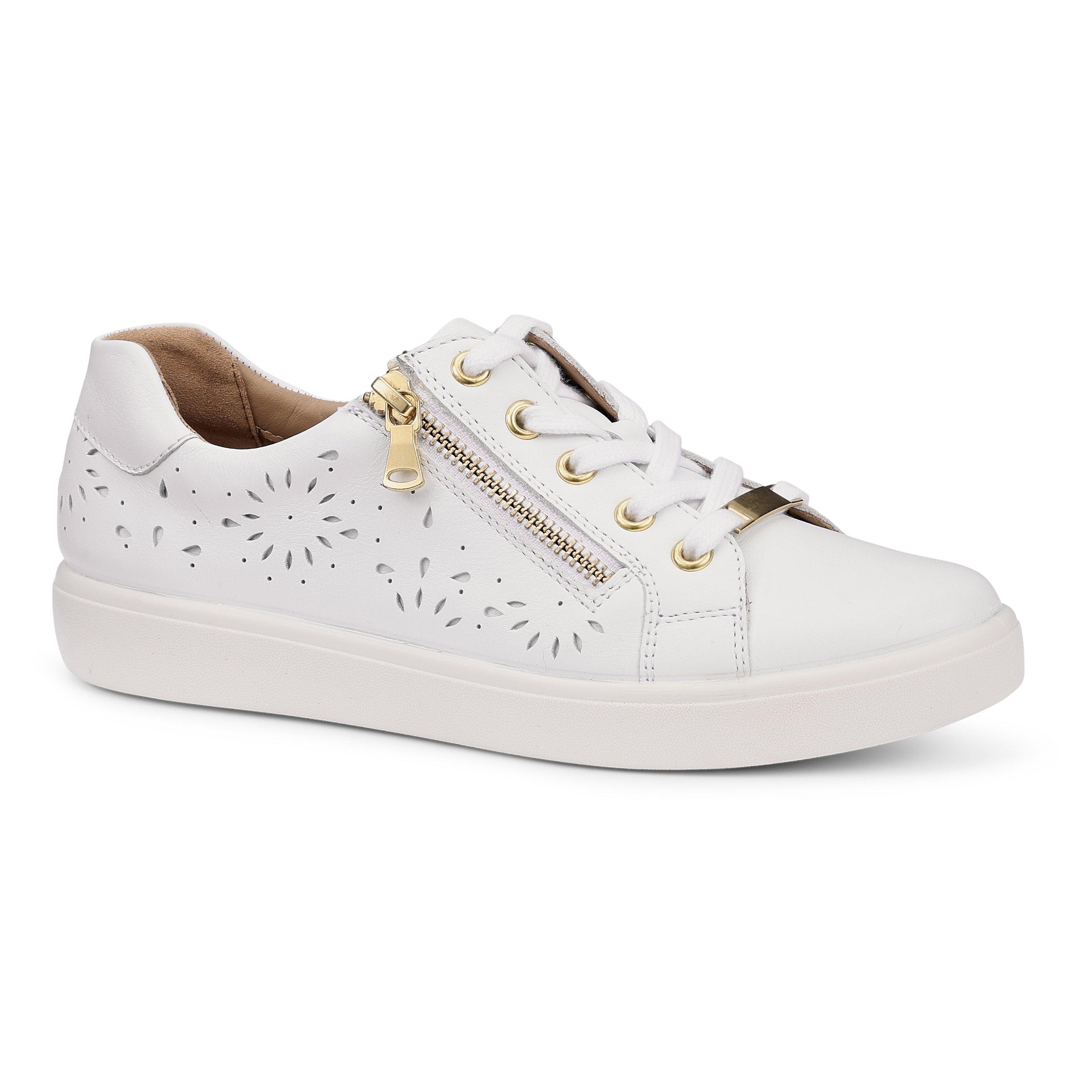 White Perf - Hotter - Wonder Womens Trainers - 2